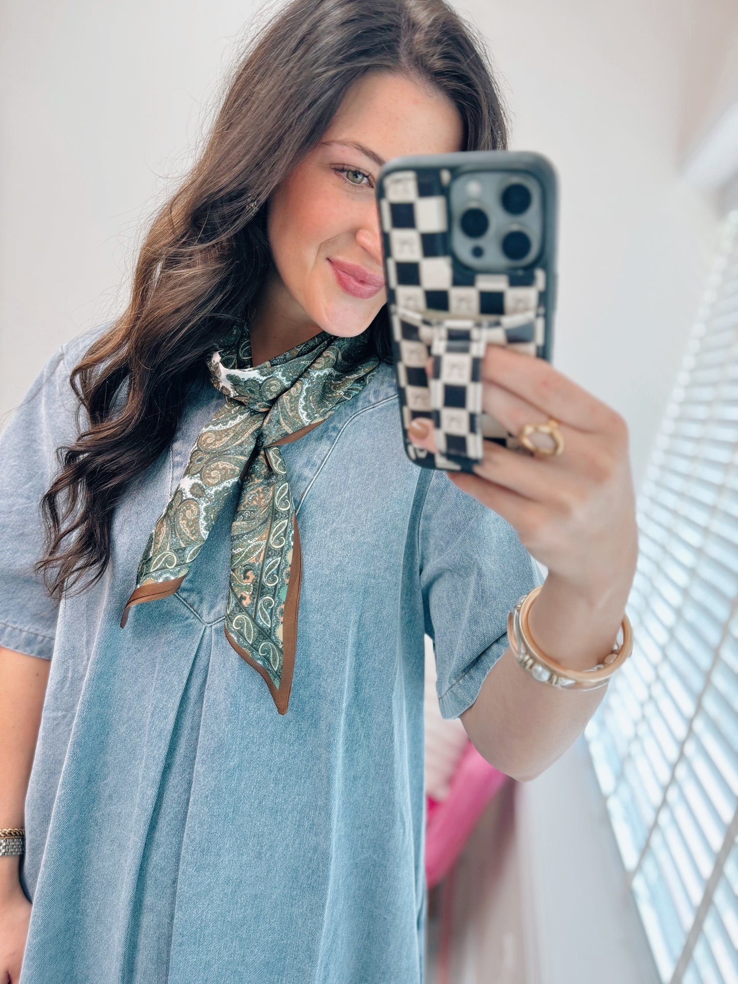 Leona Multi Print Neck Scarf