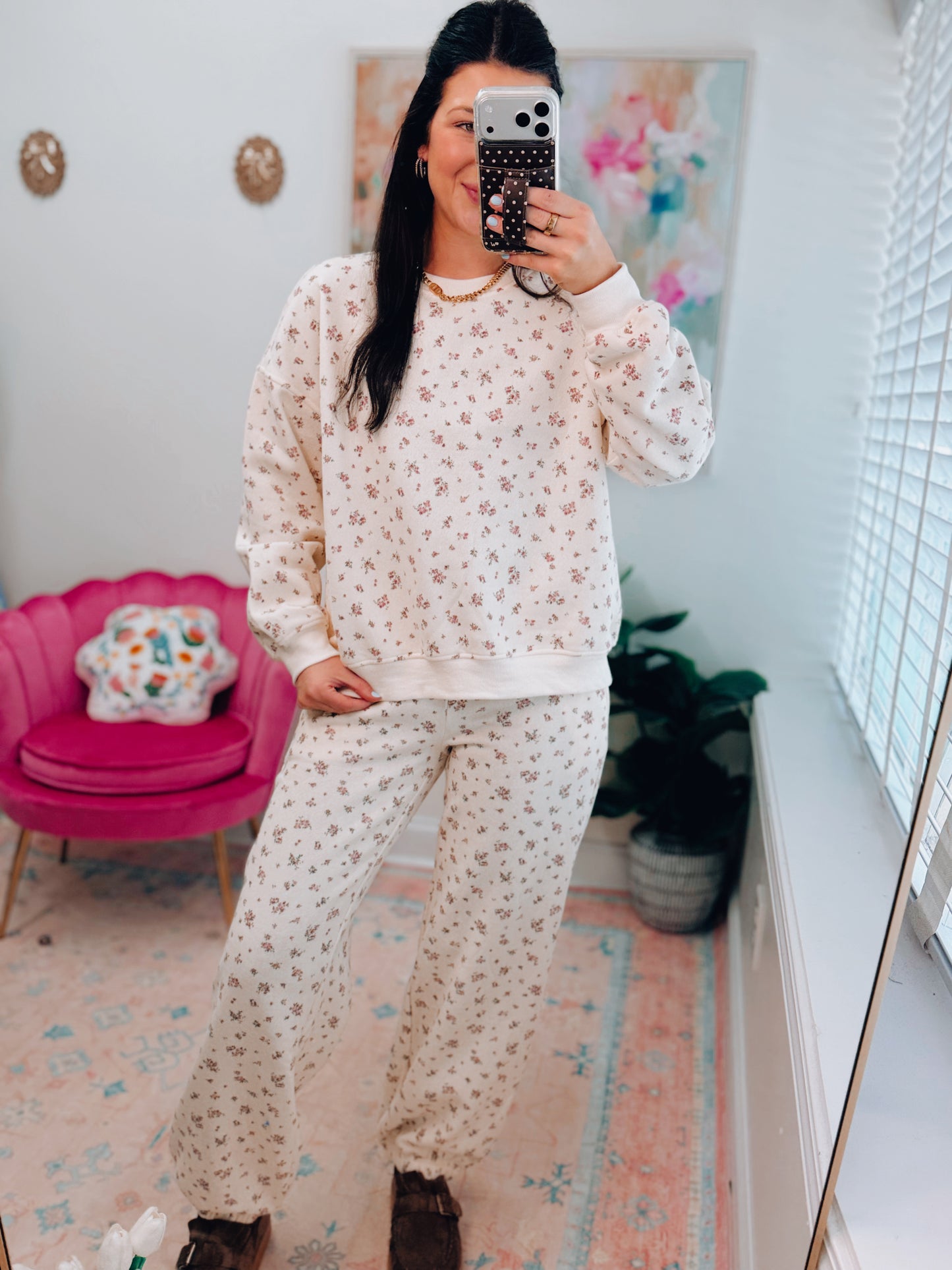 Daisy Lane Floral Crewneck