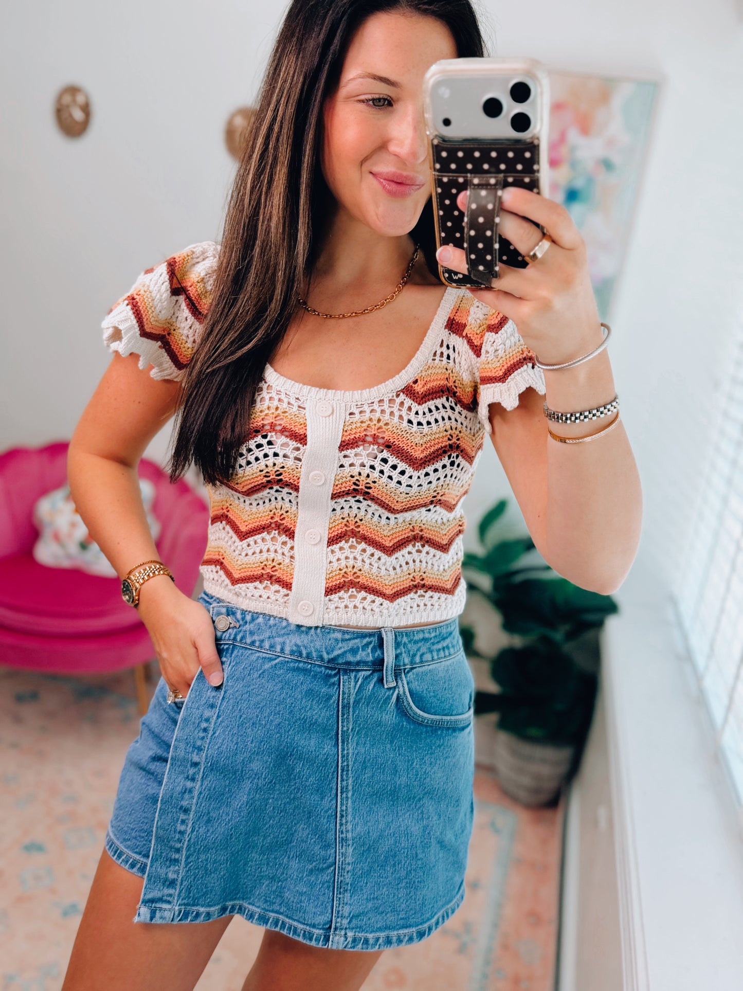 Sienna Crochet Sweater Top