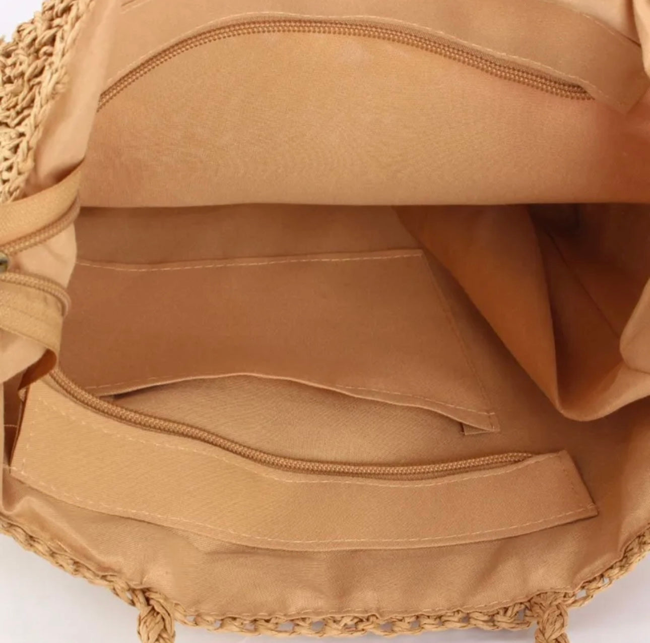 Palm Coast Tropical Raffia Bag