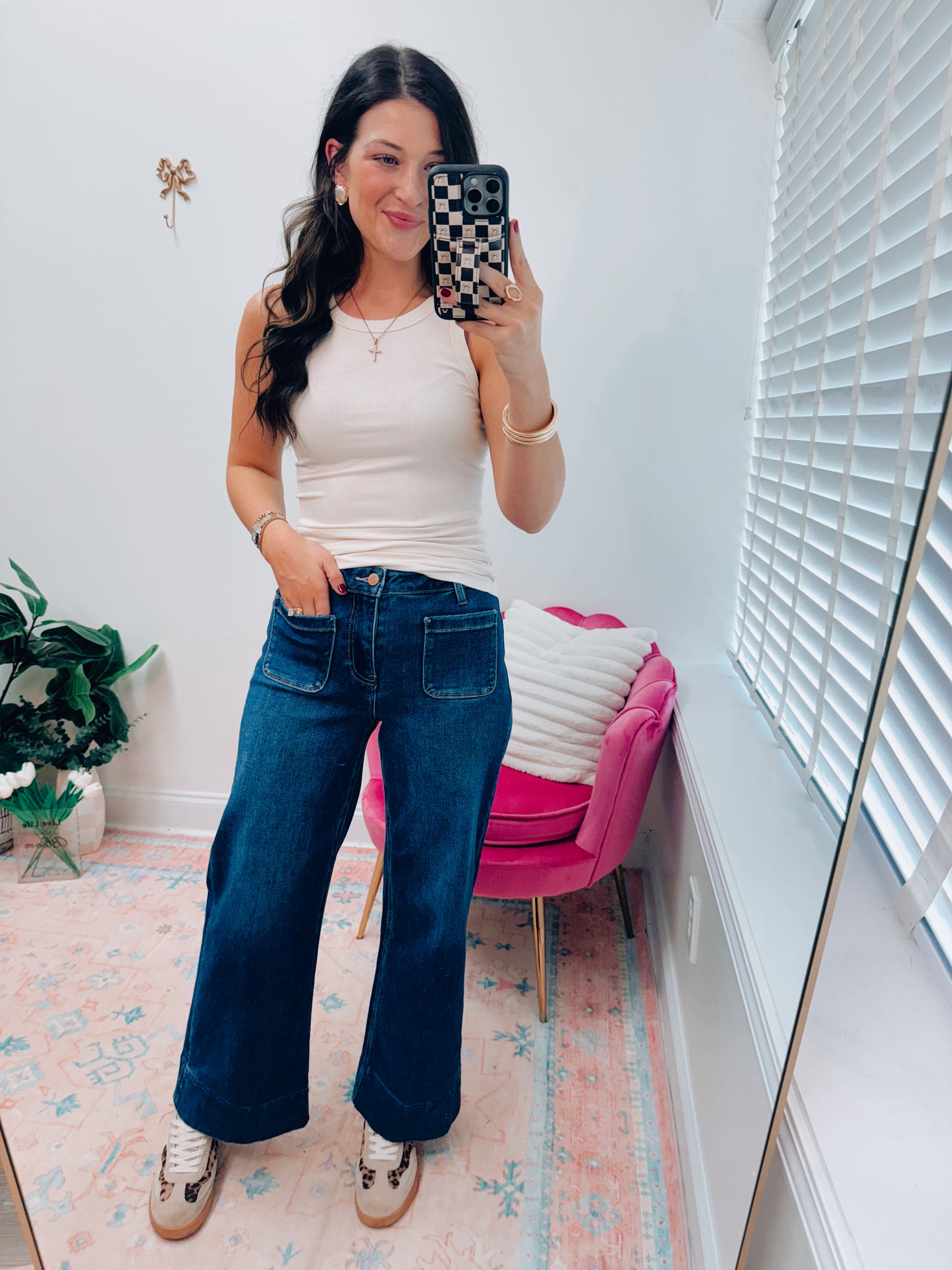 Henley Risen Front Pocket Denim