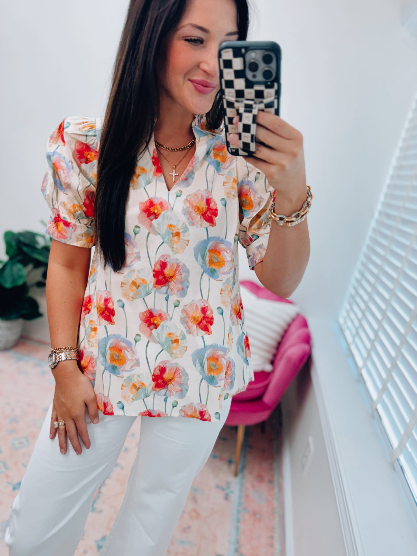 Rylie Vintage Floral Top