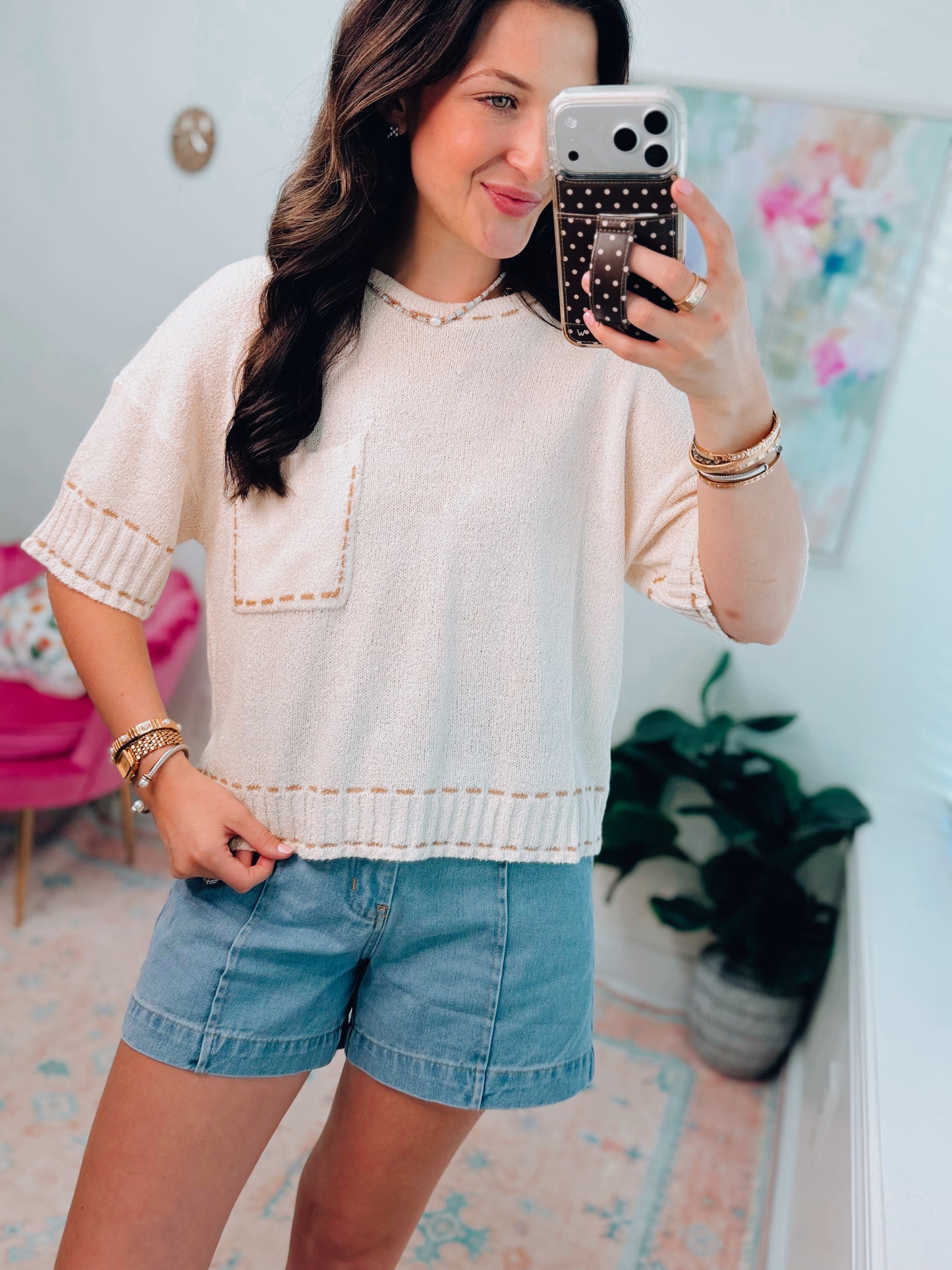 Stitch Knit Basic Top
