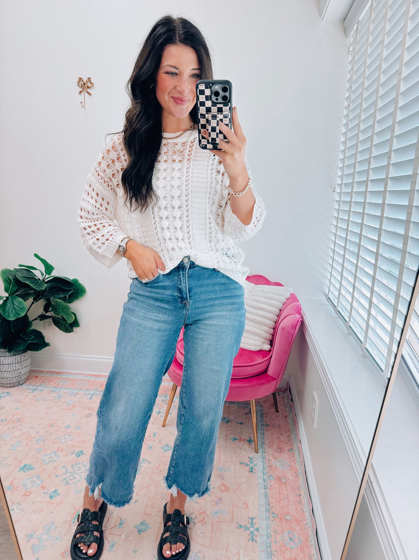 Crochet Knit Basic Top