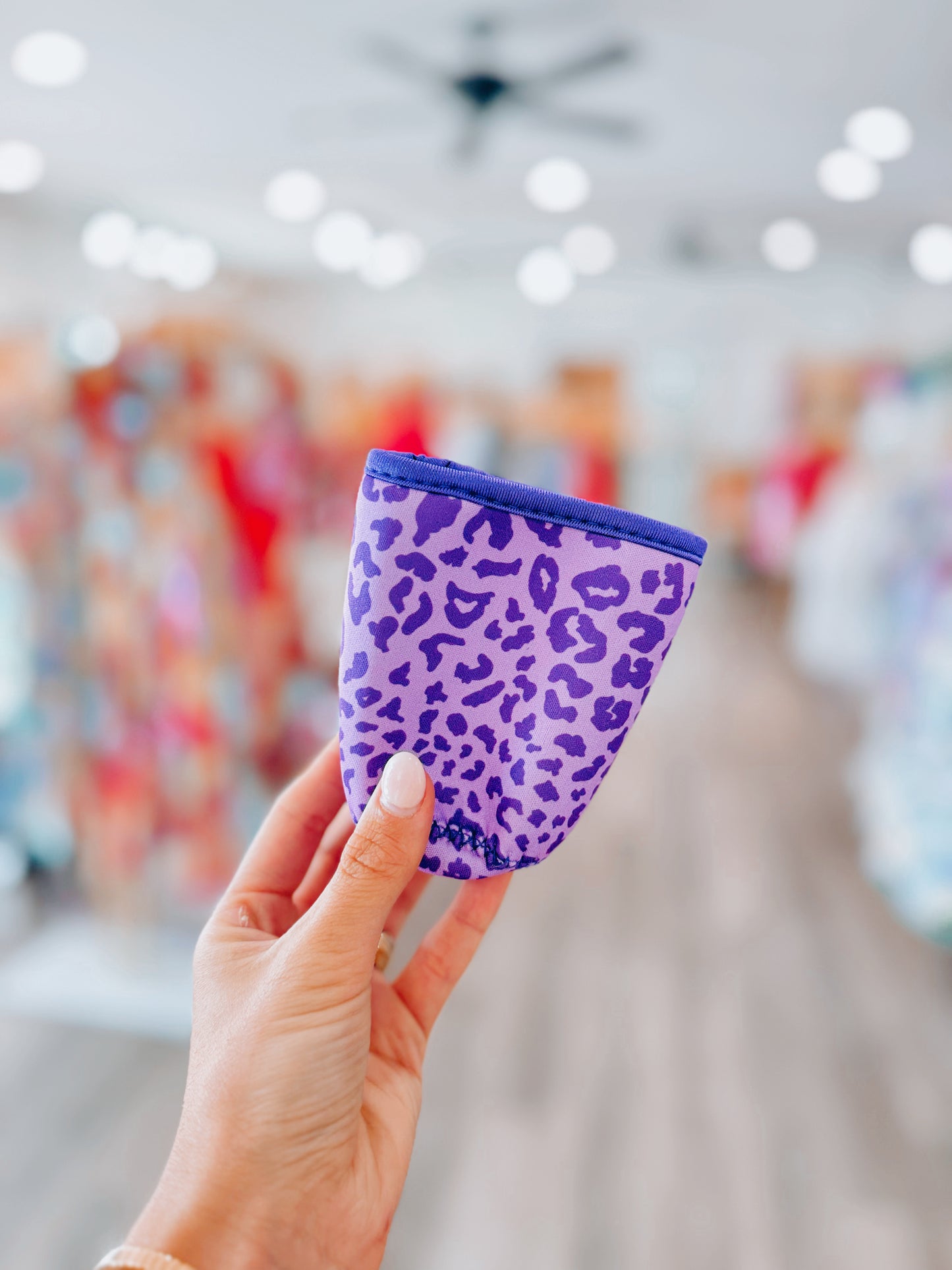 Purple Leopard Coffee Sleeve