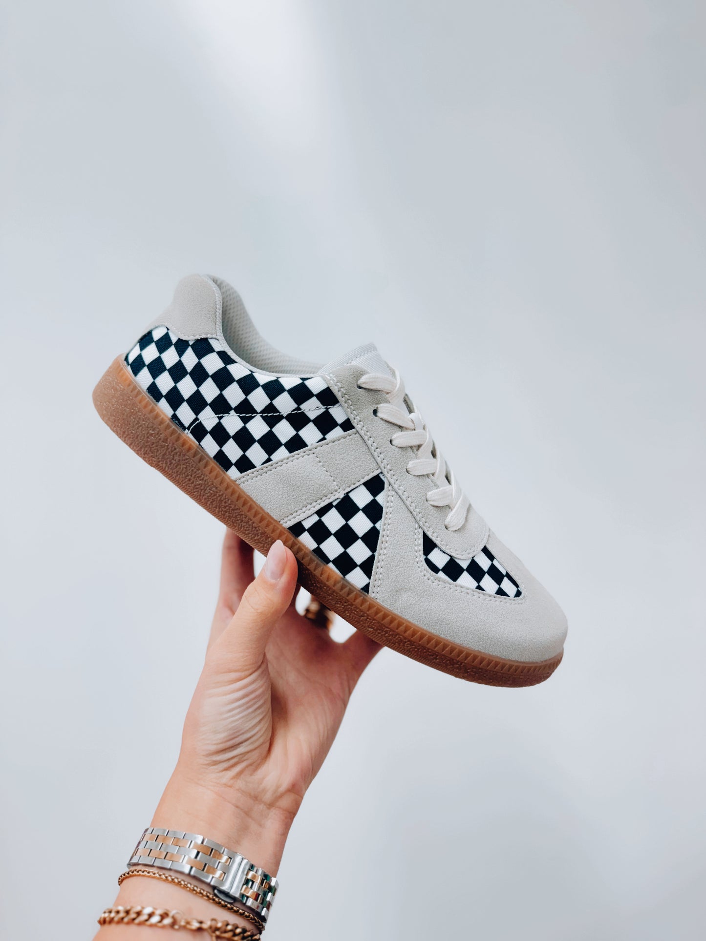 Lily Checkered Sneakers