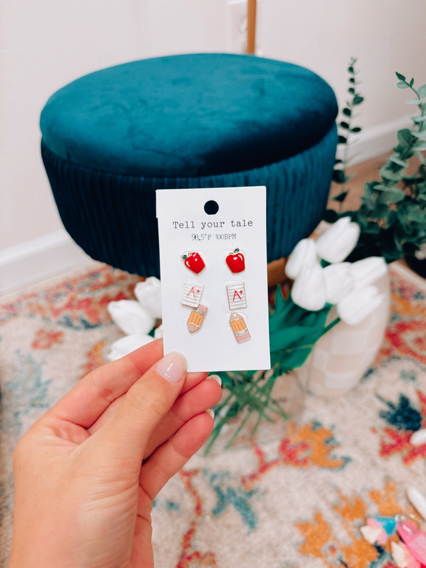 Teacher Studded Earring Set