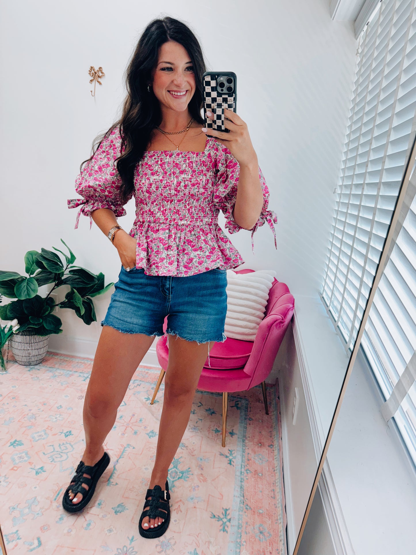 Haven Floral Smocked Top