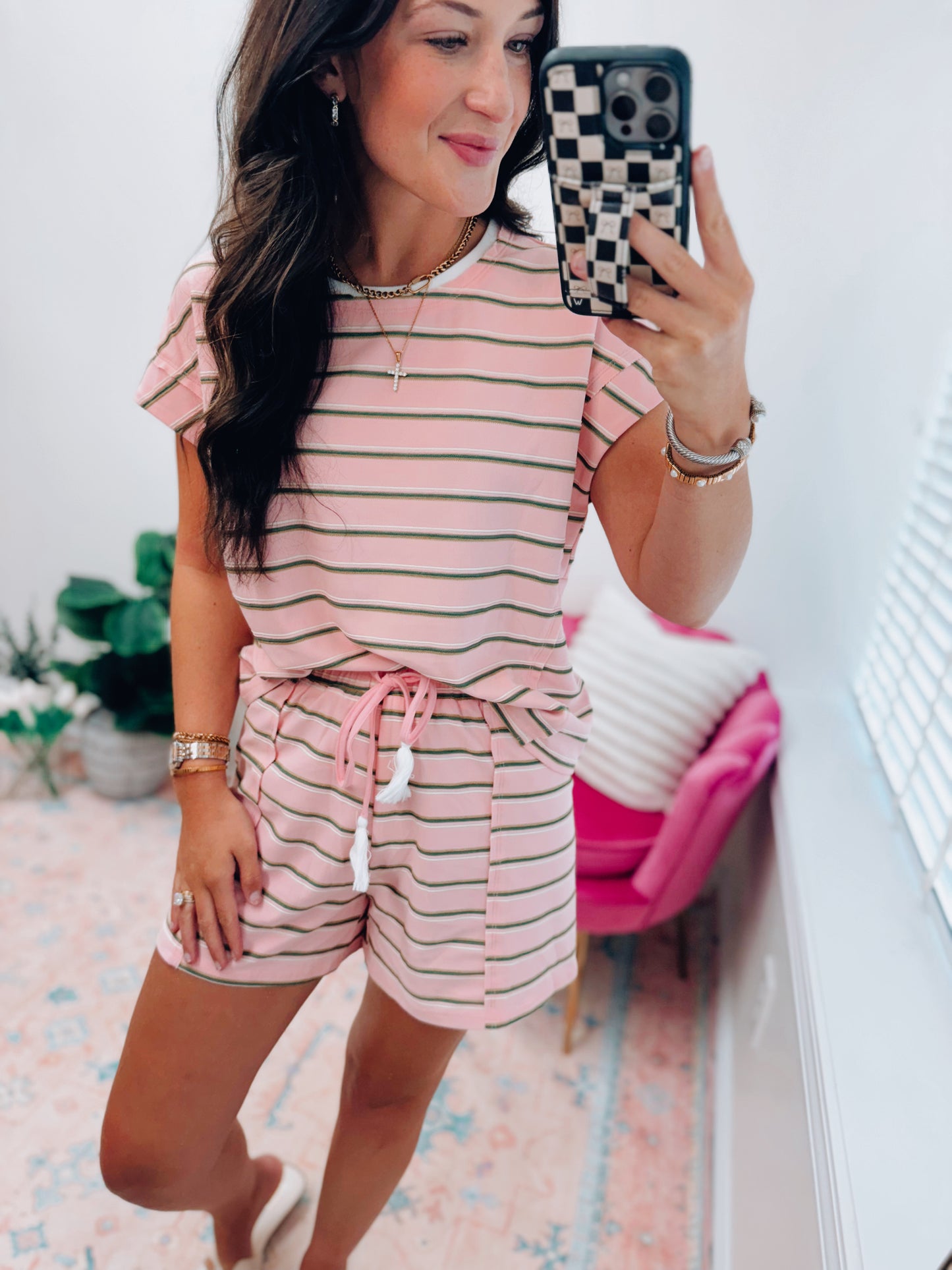 Avery Stripe Pink Set