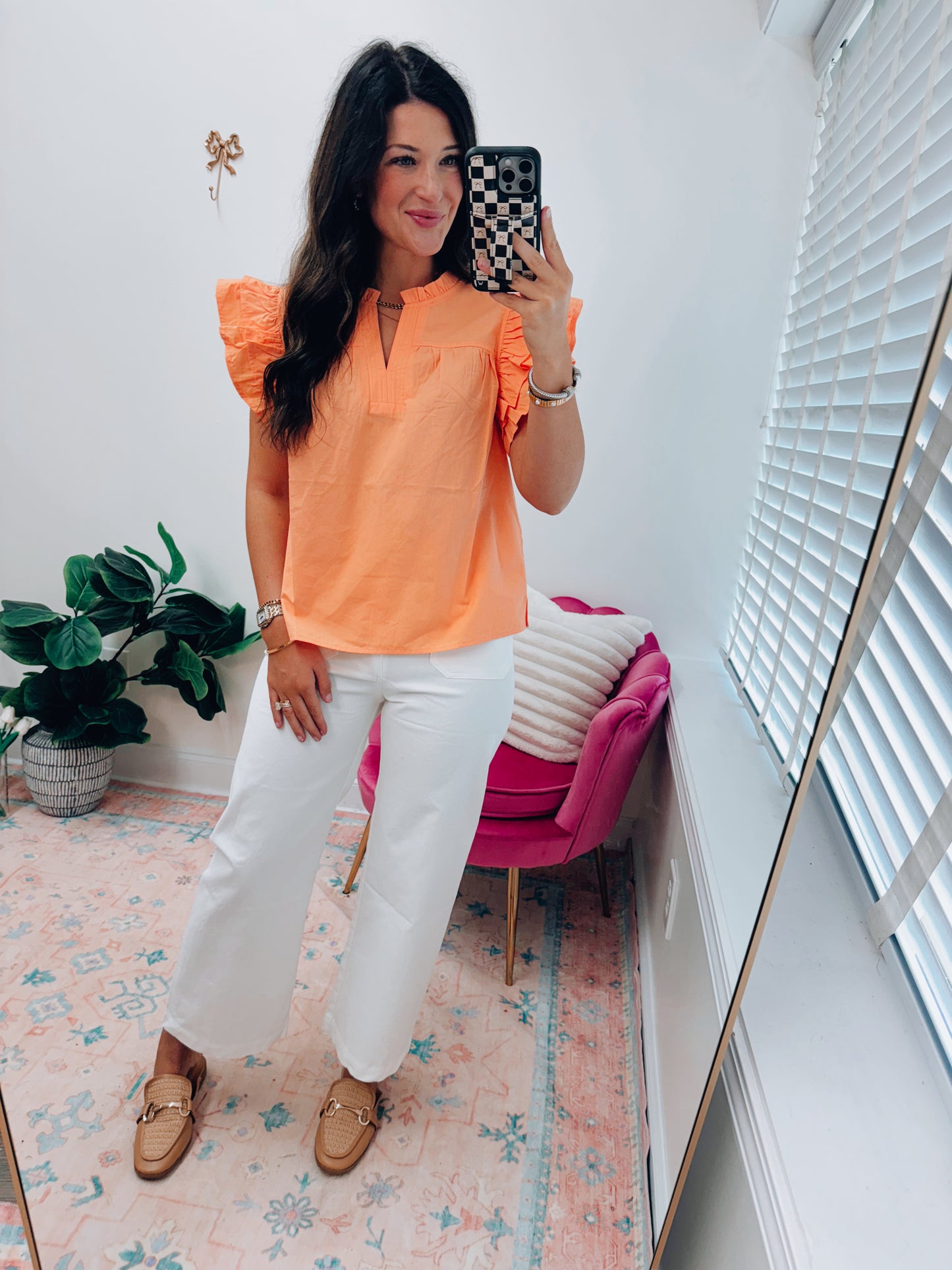 Sunset Kiss Ruffle Top