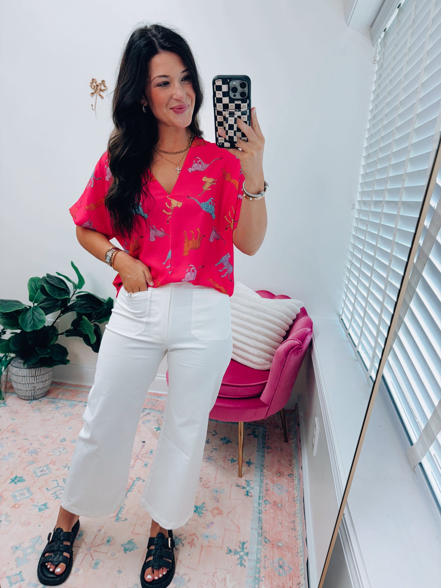 Wild Leopard Mix Top