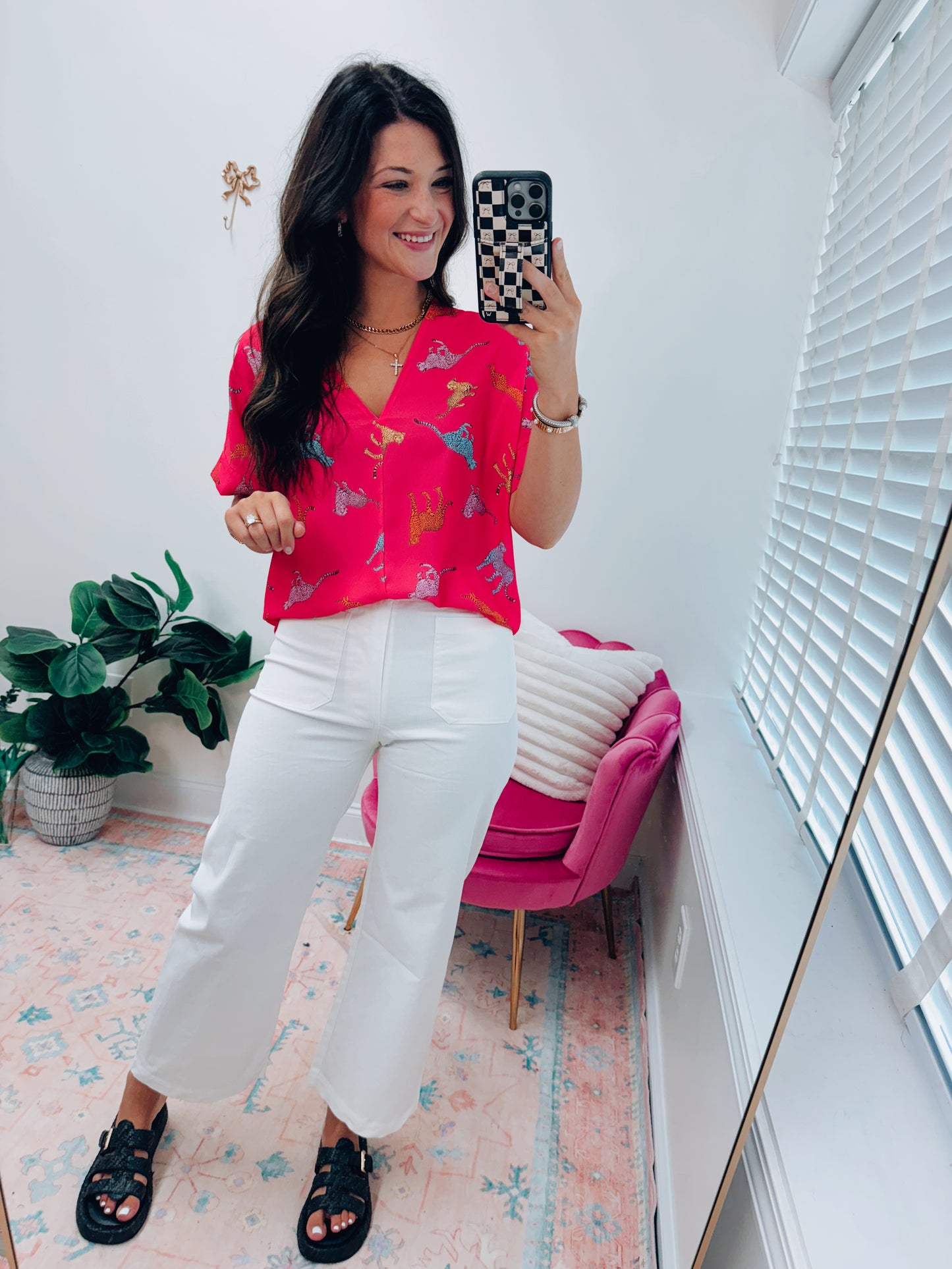 Wild Leopard Mix Top