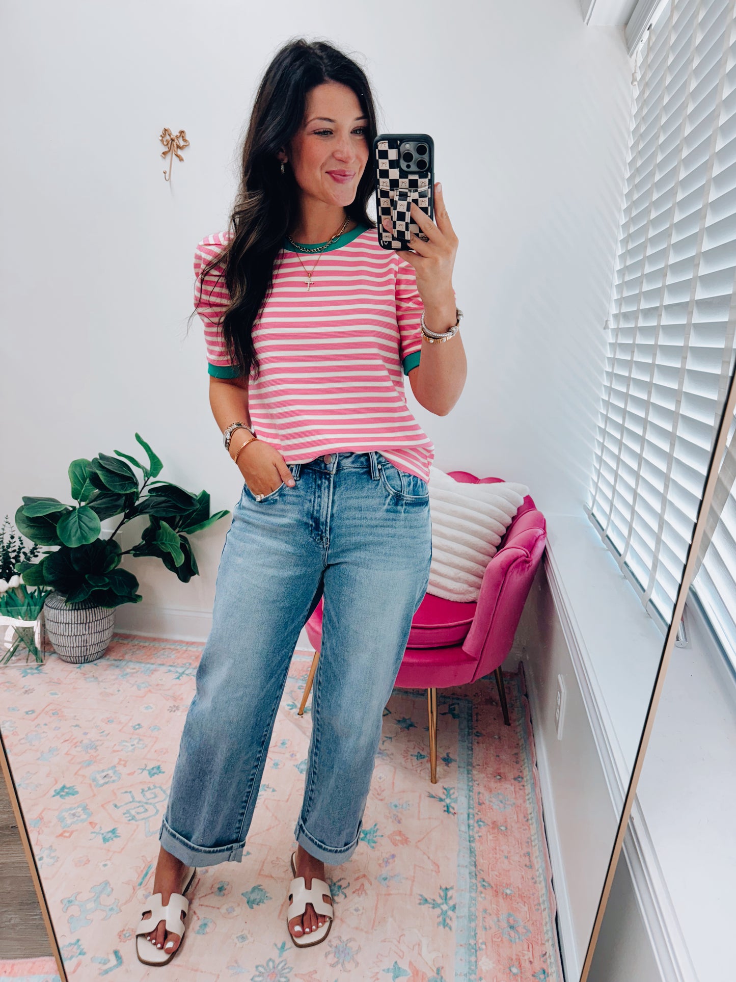 Sunny Stripe Ribbed Top