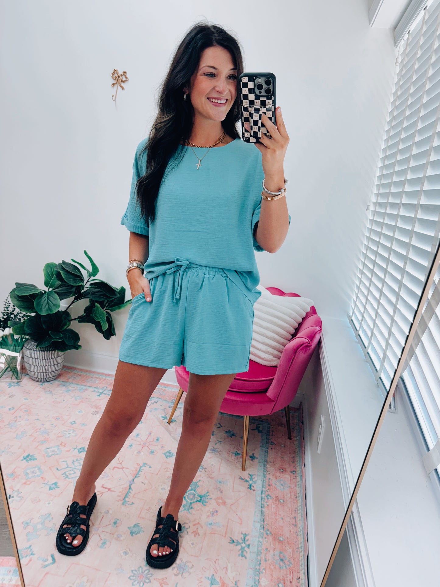 Harvey Air-Wick Shorts Set - Teal