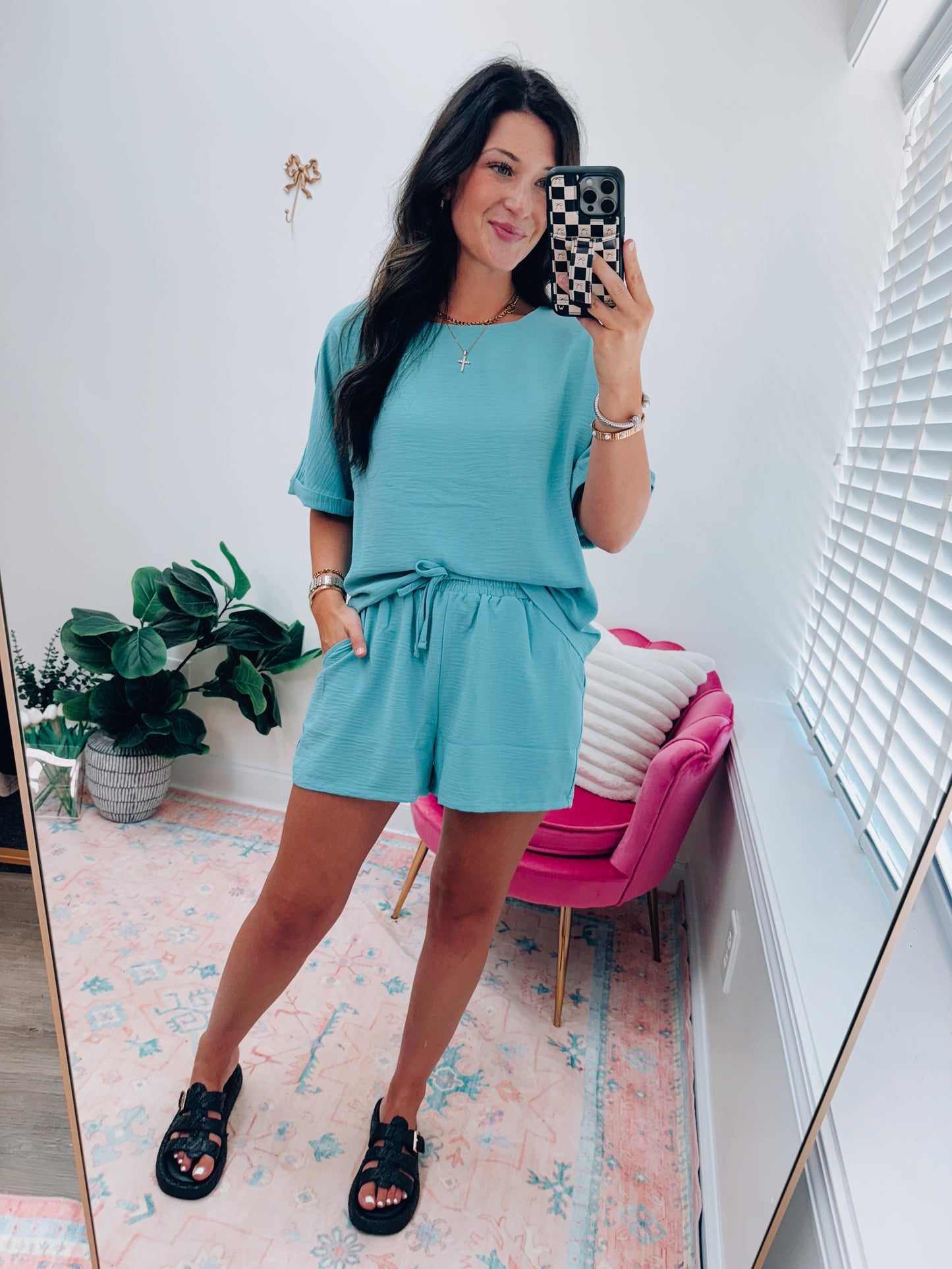 Harvey Air-Wick Shorts Set - Teal