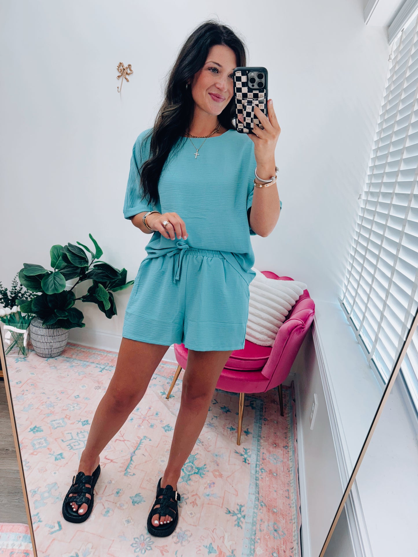 Harvey Air-Wick Shorts Set - Teal