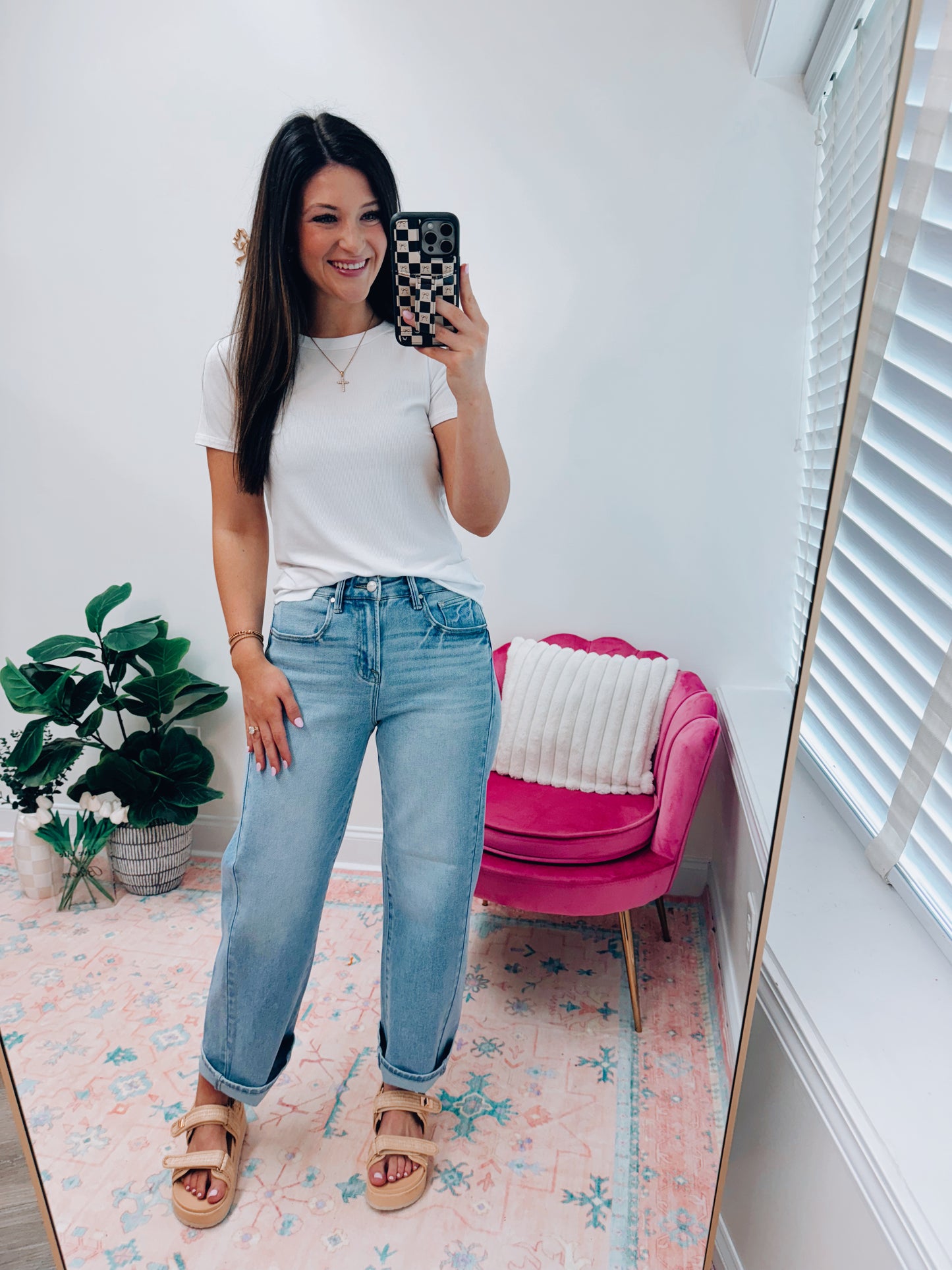CURVY Whit Risen HR Barrel Denim