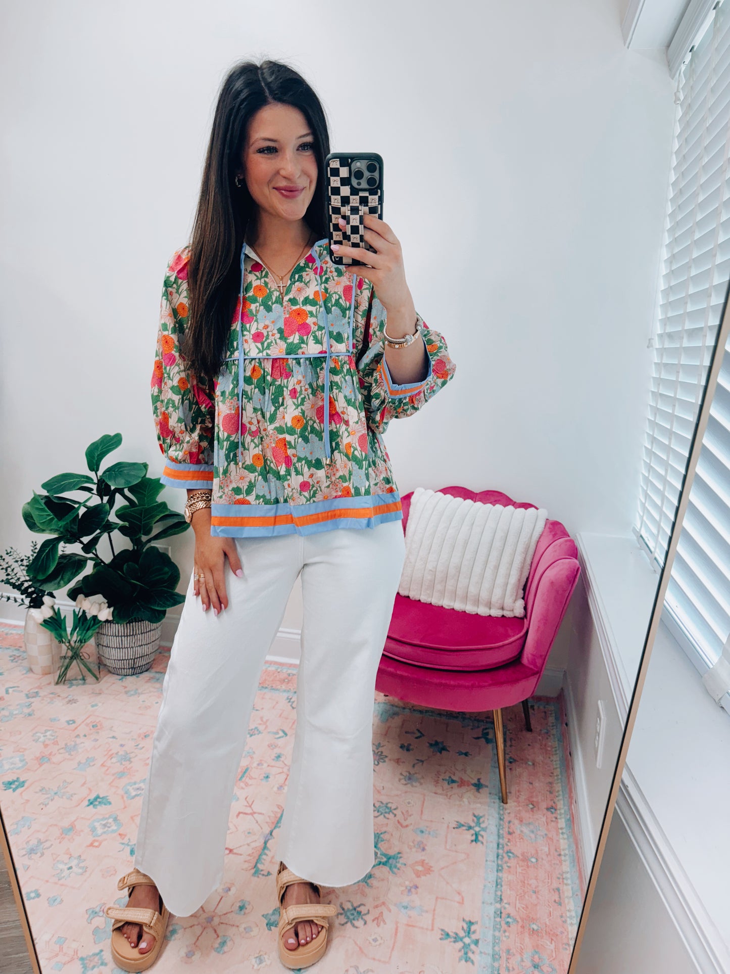 CURVY Marigold Mix Top
