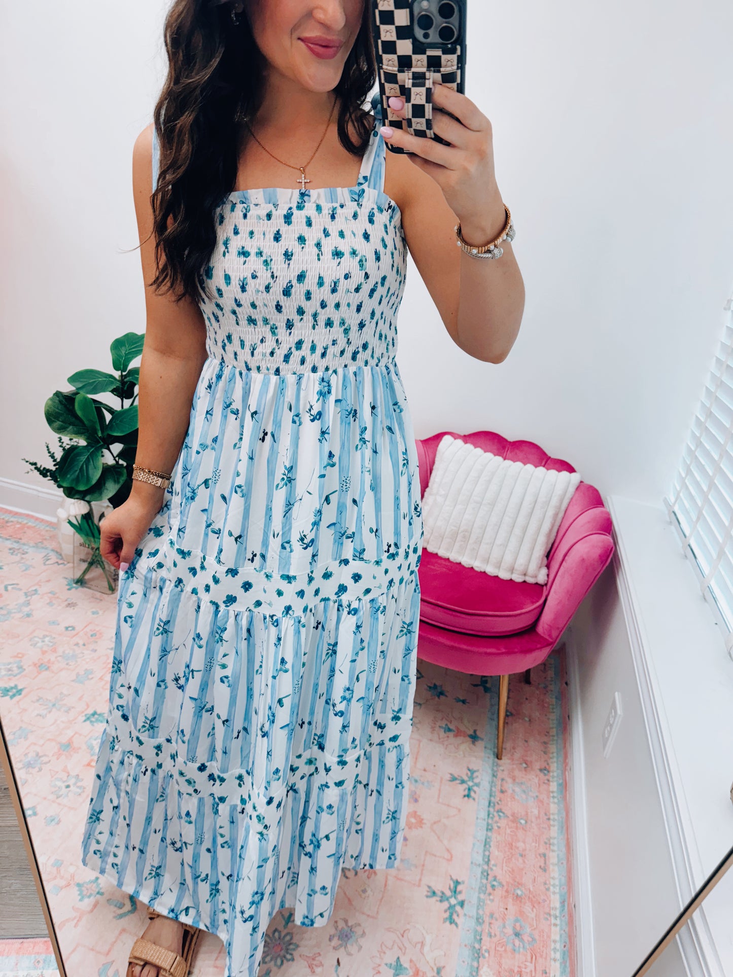Jules Smocked Tiered Maxi Dress