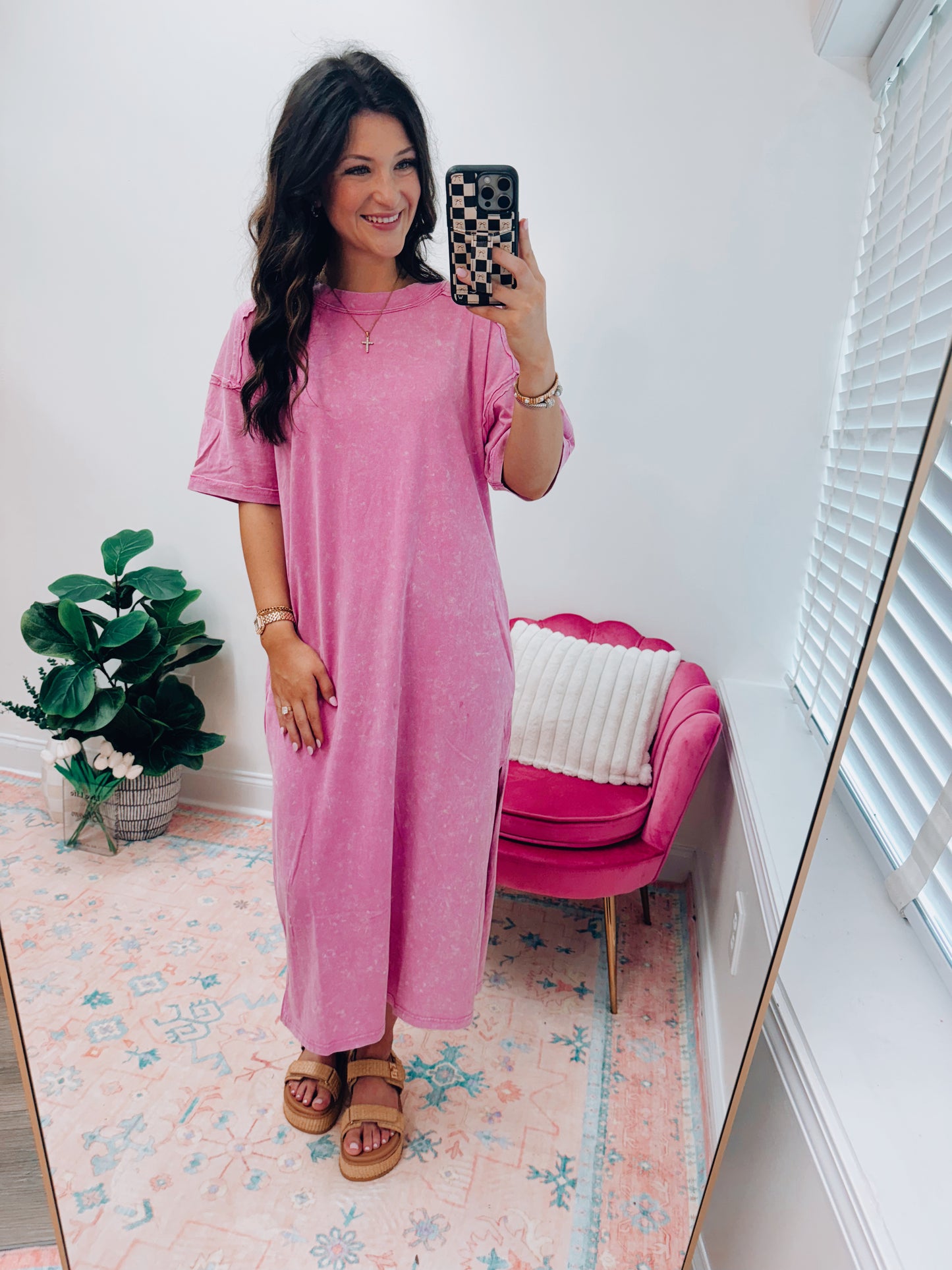 Mineral Comfy Midi Tee Dress