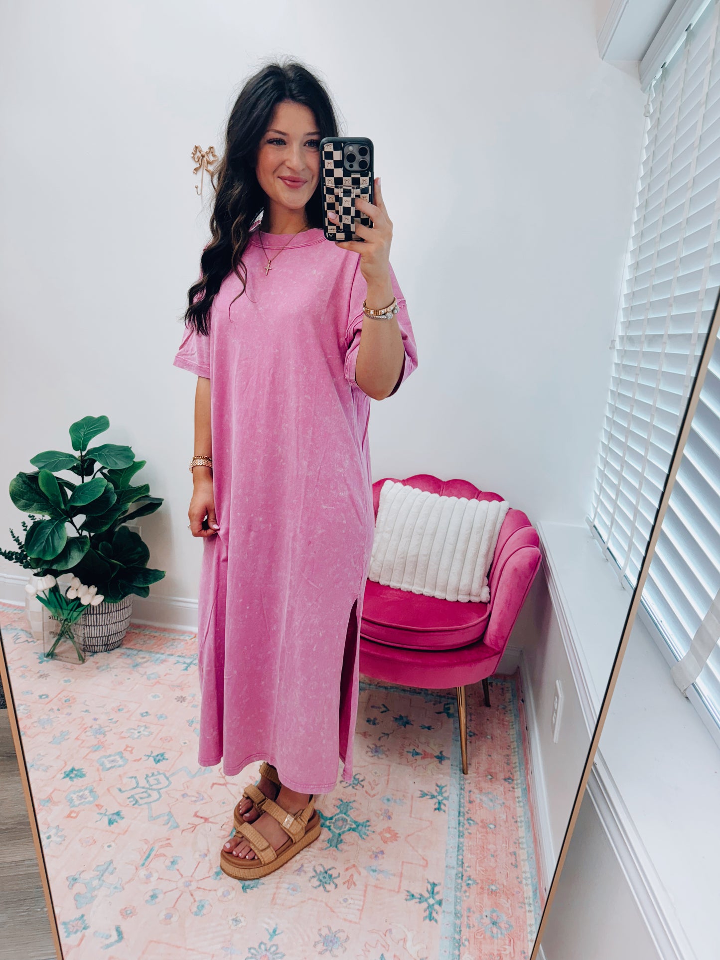 Mineral Comfy Midi Tee Dress