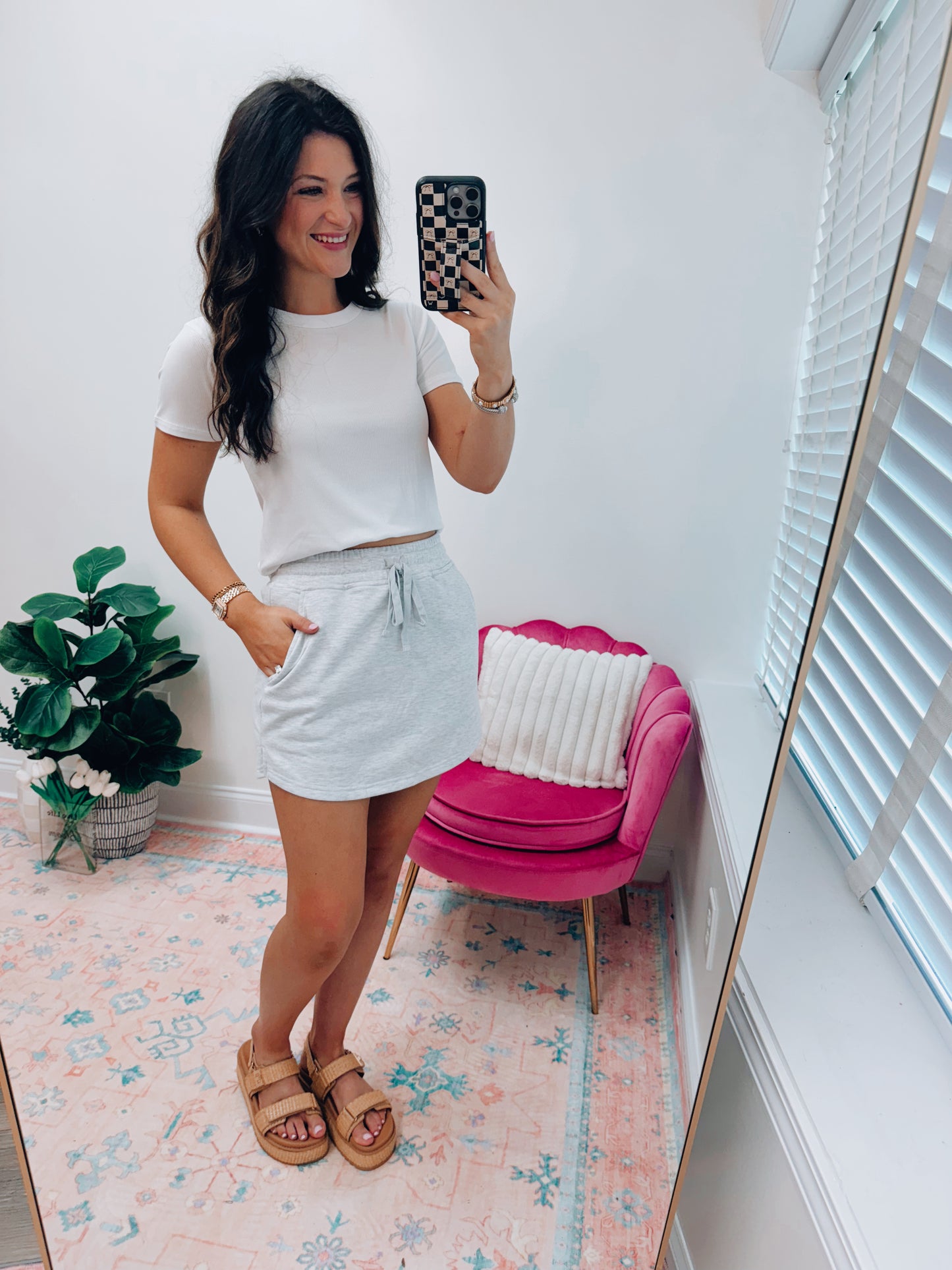 Moren Comfort Skort - Heather Gray