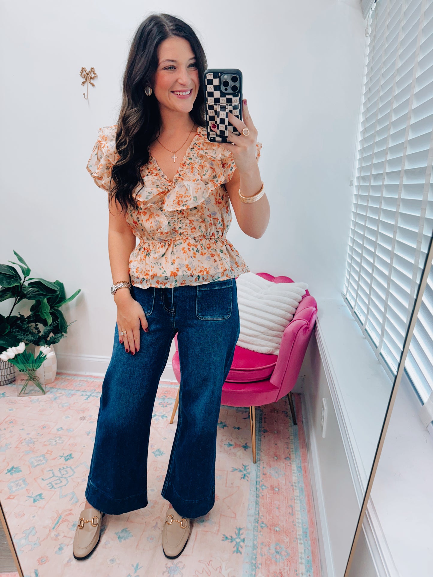 Emory Ruffle Smocked Top