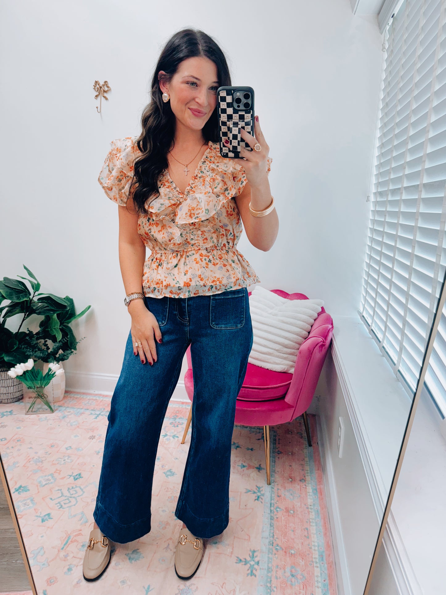 Emory Ruffle Smocked Top