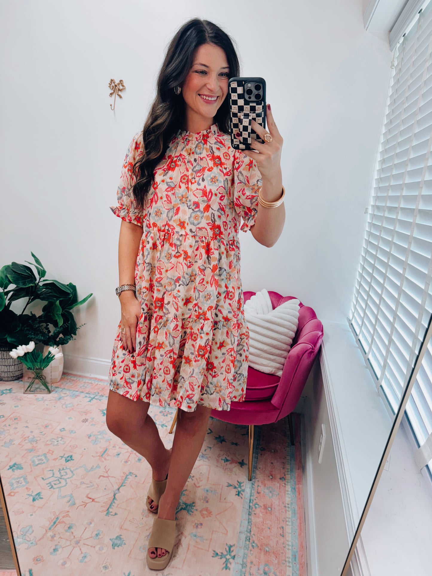 Monroe Mix Tiered Mini Dress