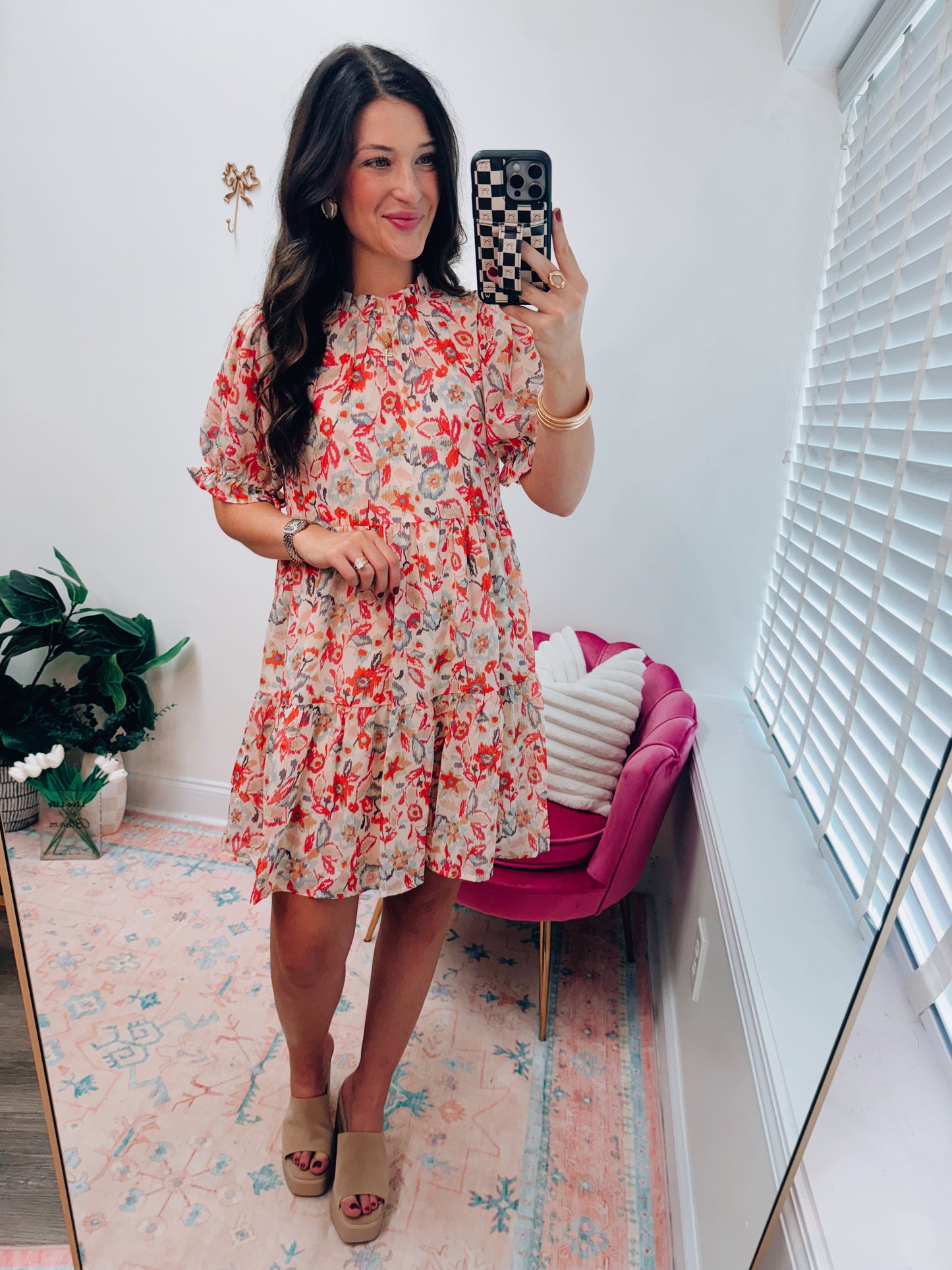 Monroe Mix Tiered Mini Dress