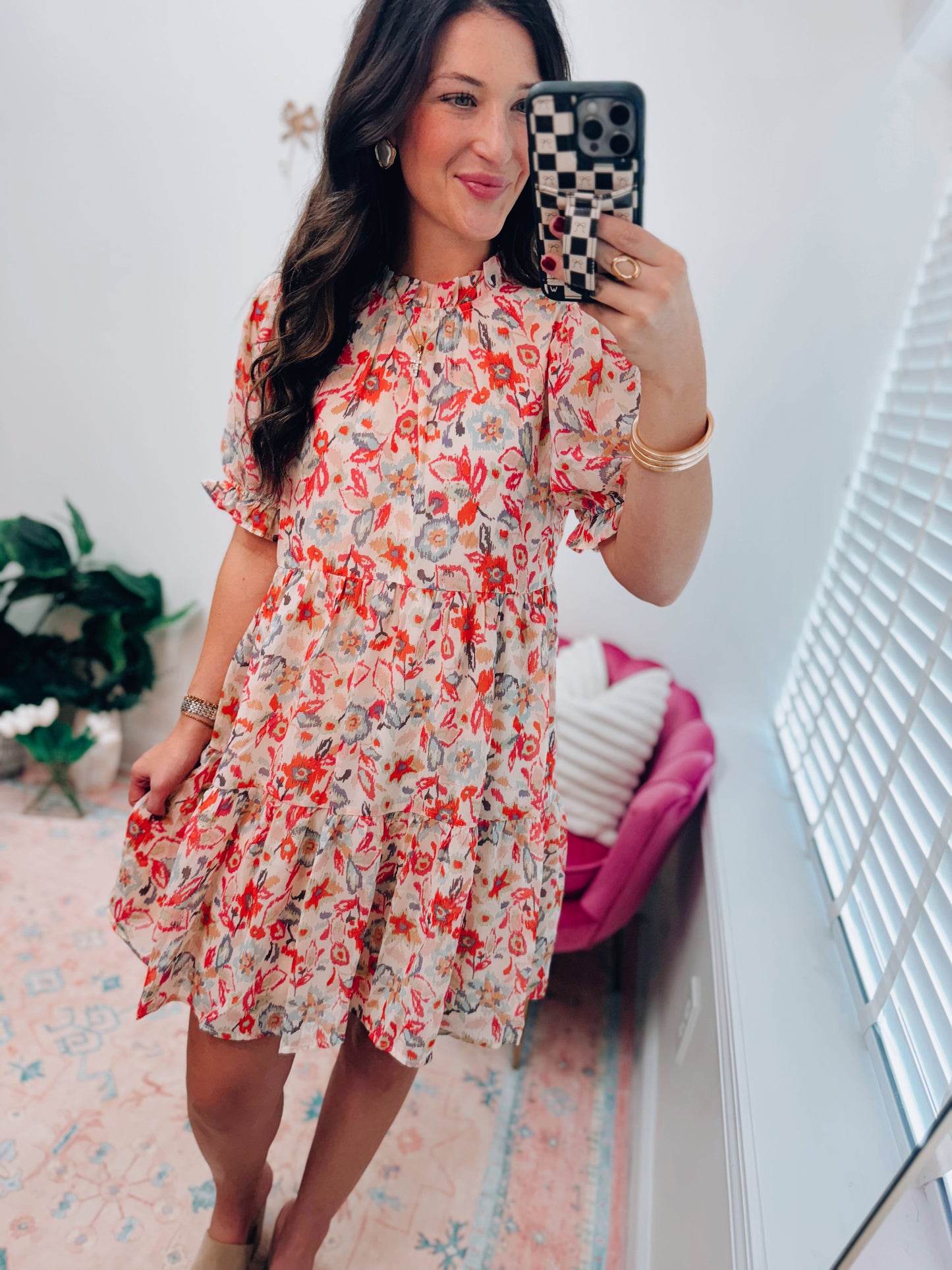 Monroe Mix Tiered Mini Dress