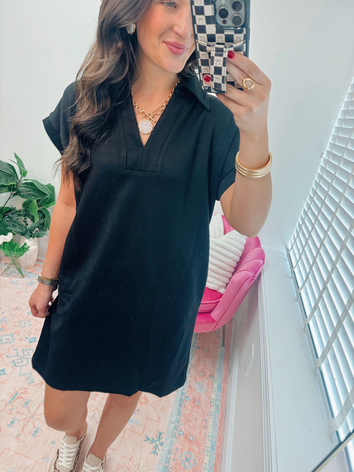Callie V-Neck Mini Dress