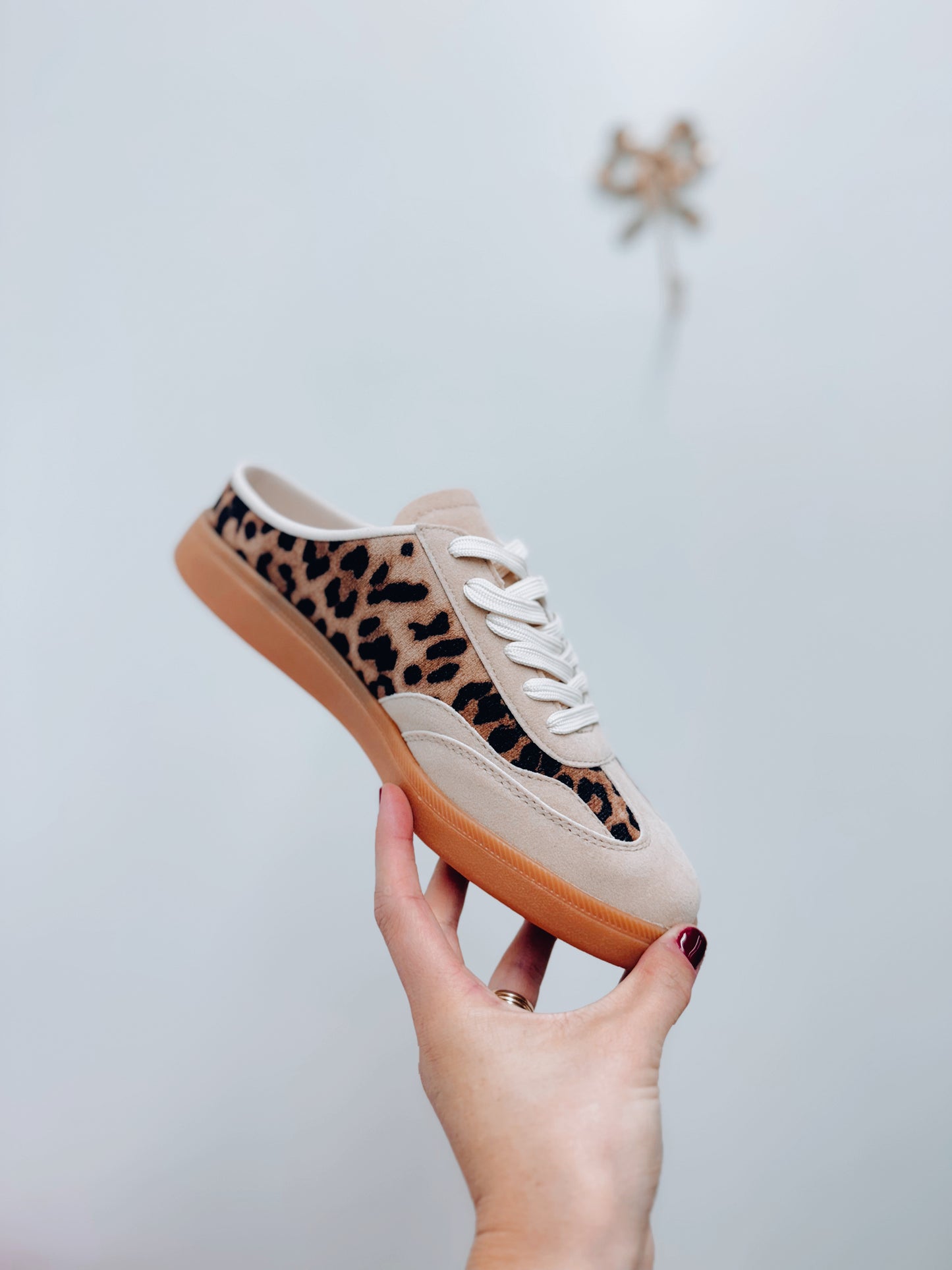 Lila Leopard Slip-On Sneakers