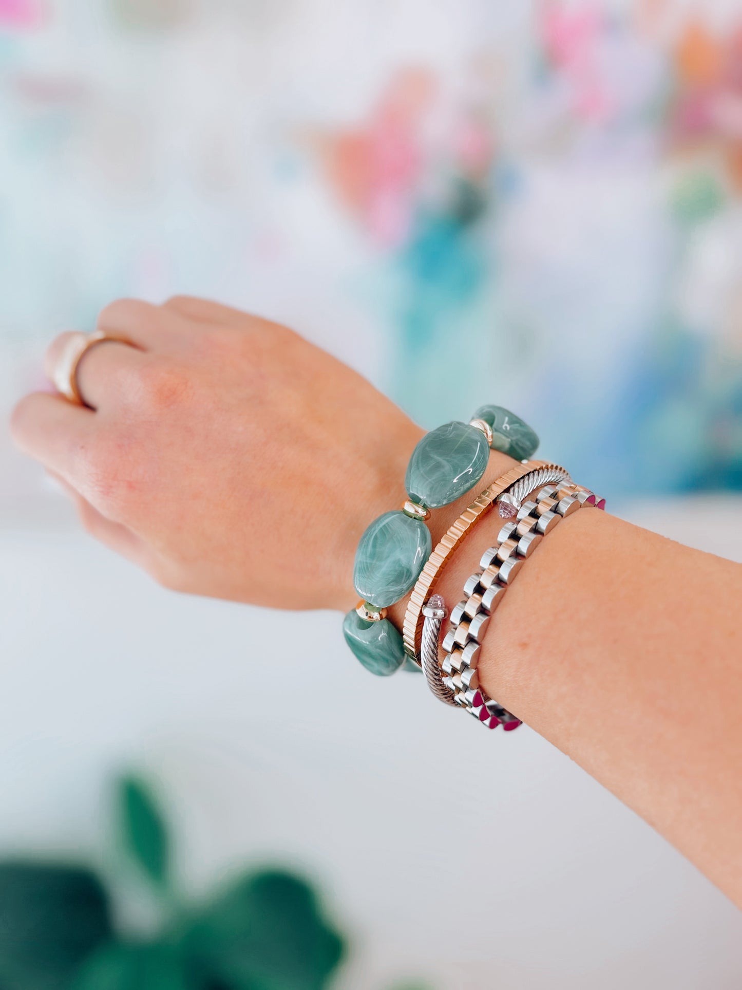 Noa Acrylic Beaded Bracelets