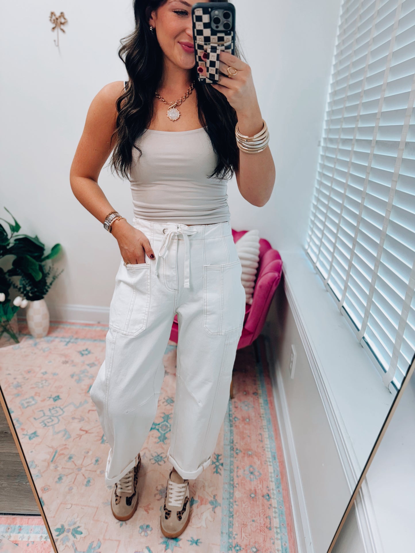 Kylan Risen Cream Barrel Denim