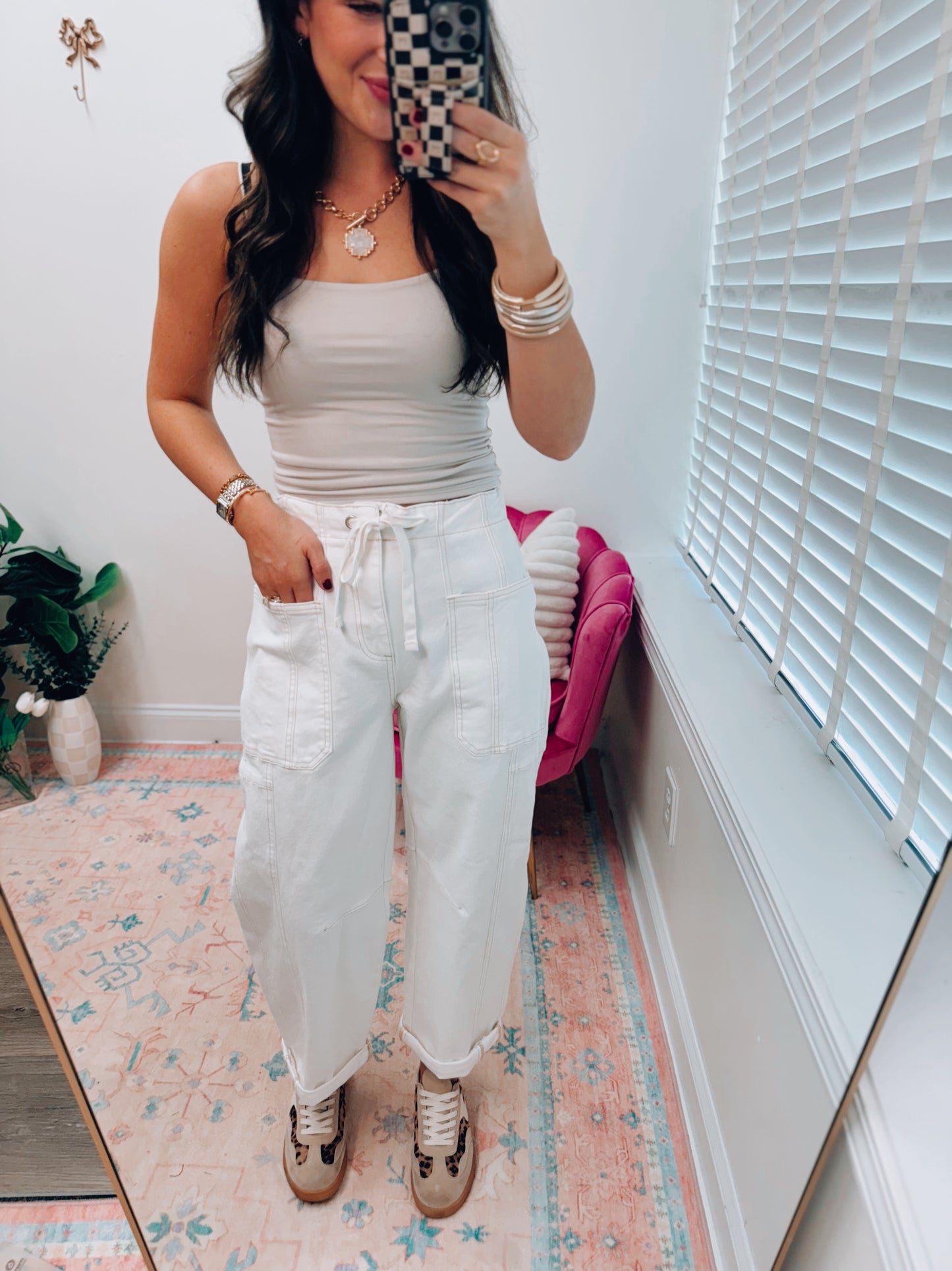 Kylan Risen Cream Barrel Denim