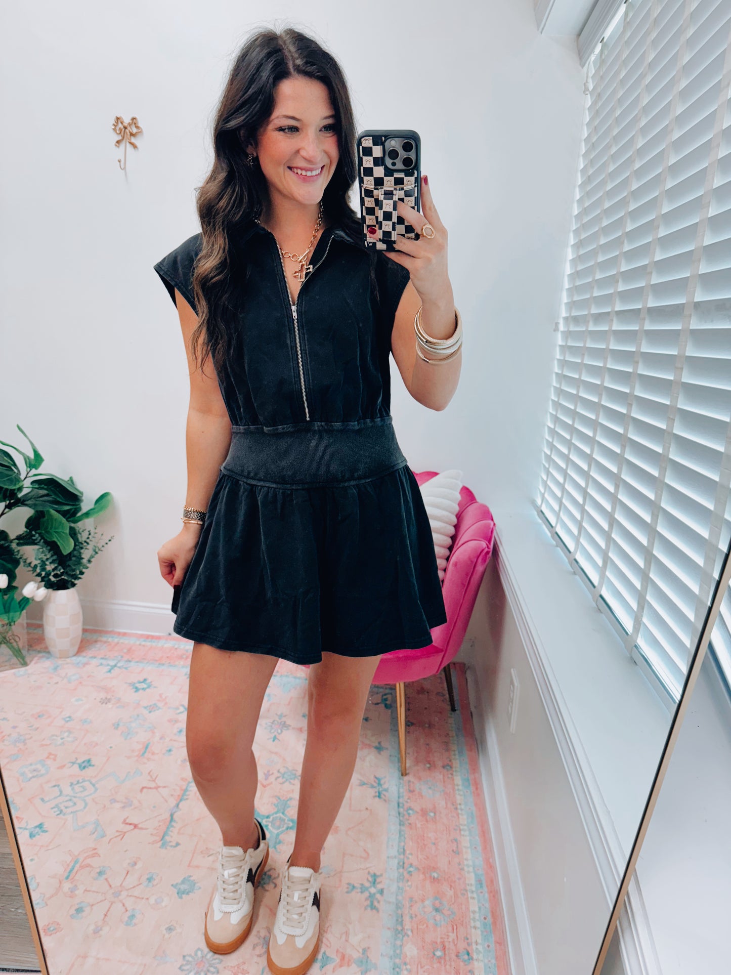 Rowan Vintage Mini Zipped Dress