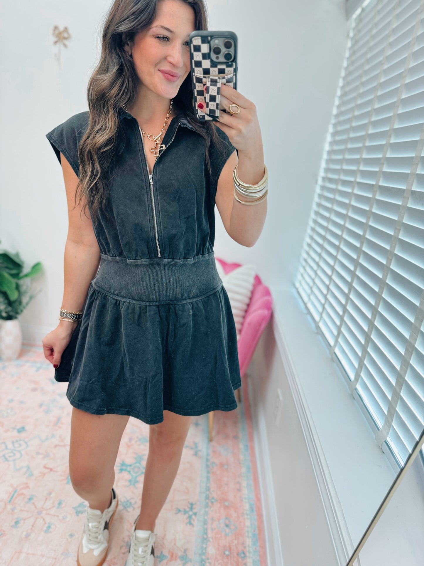 Rowan Vintage Mini Zipped Dress