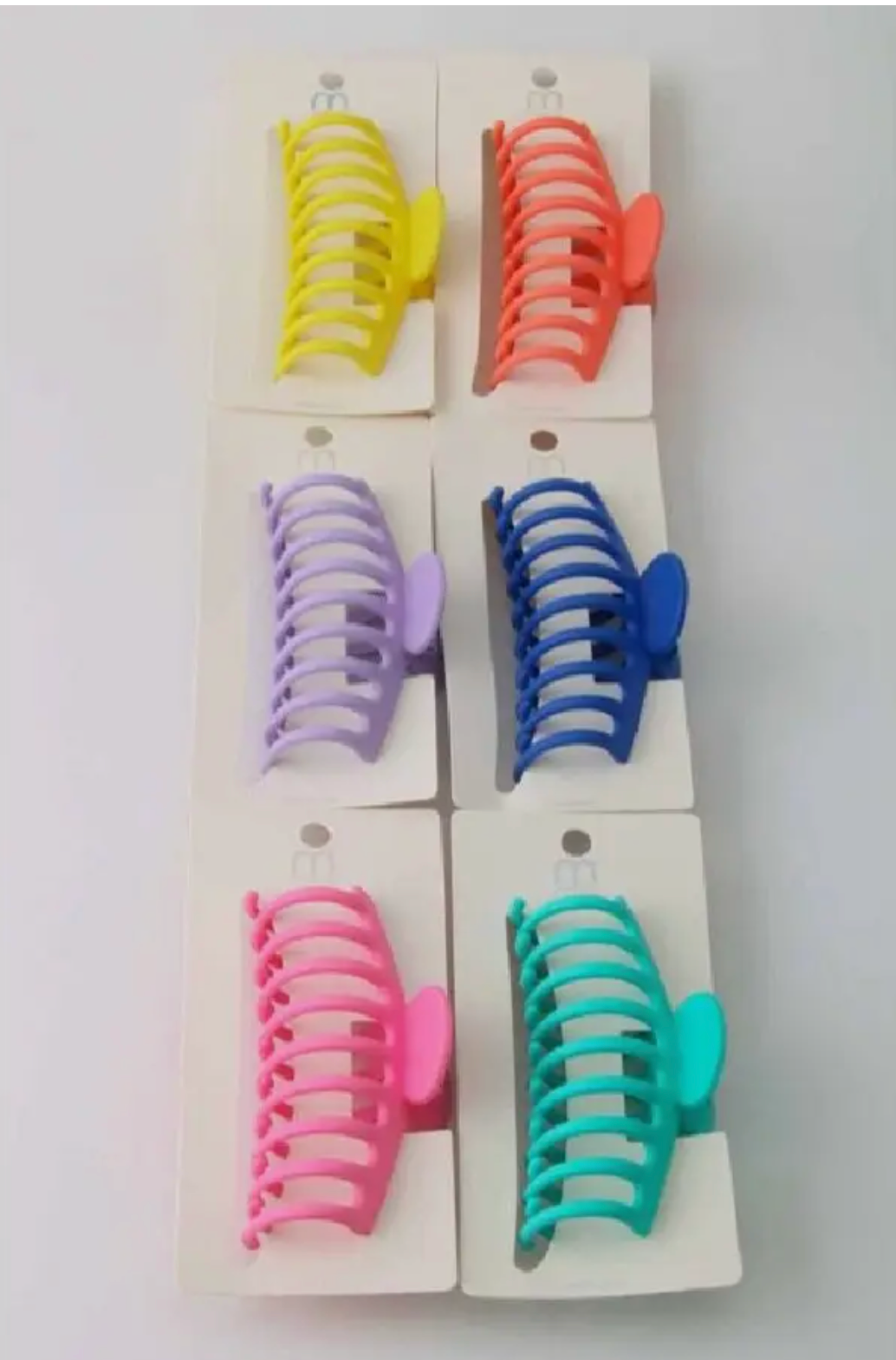 Matte Neon Hair Claw Clip