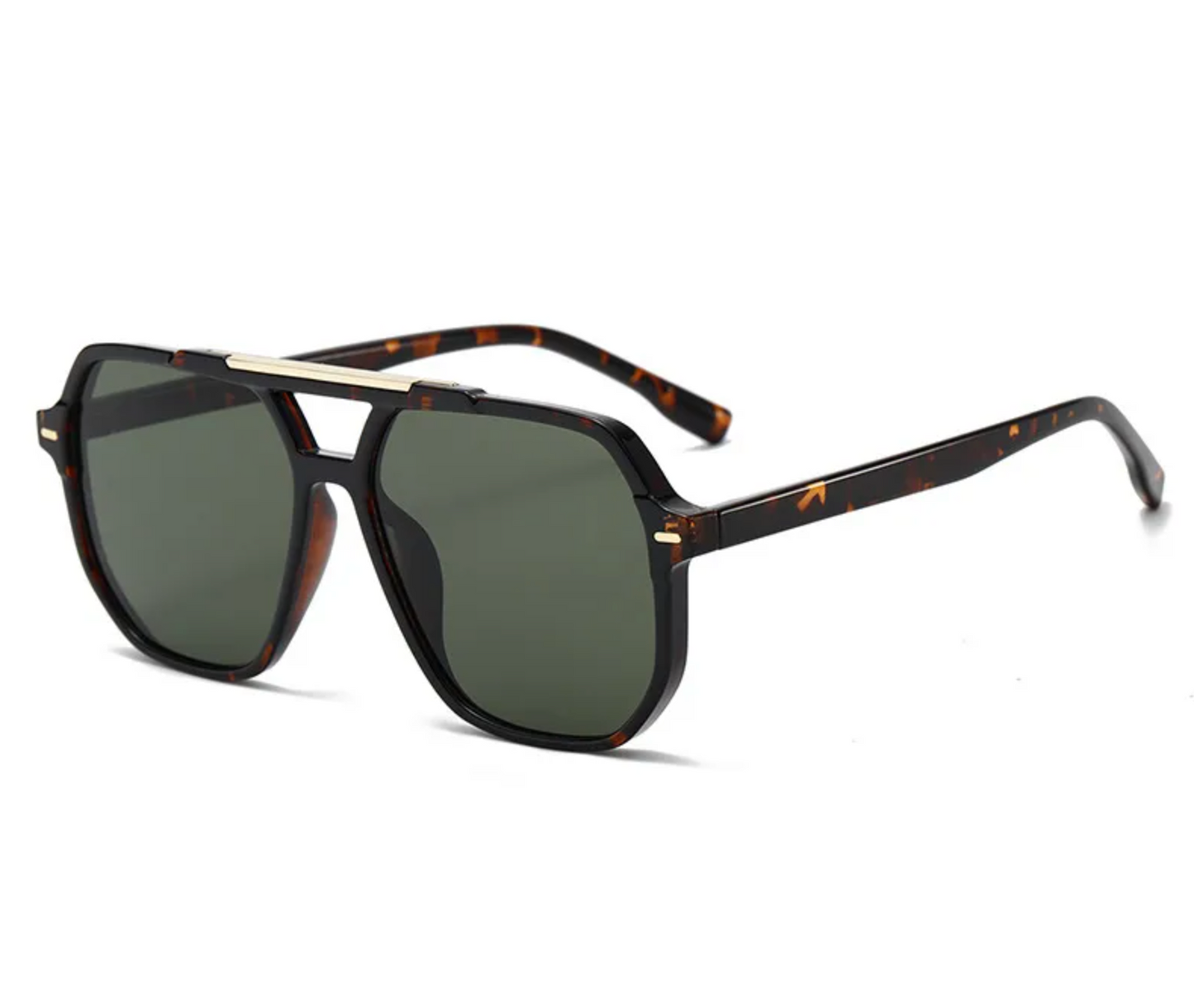 Quinn Aviator Sunglasses - Tortoise/Brown