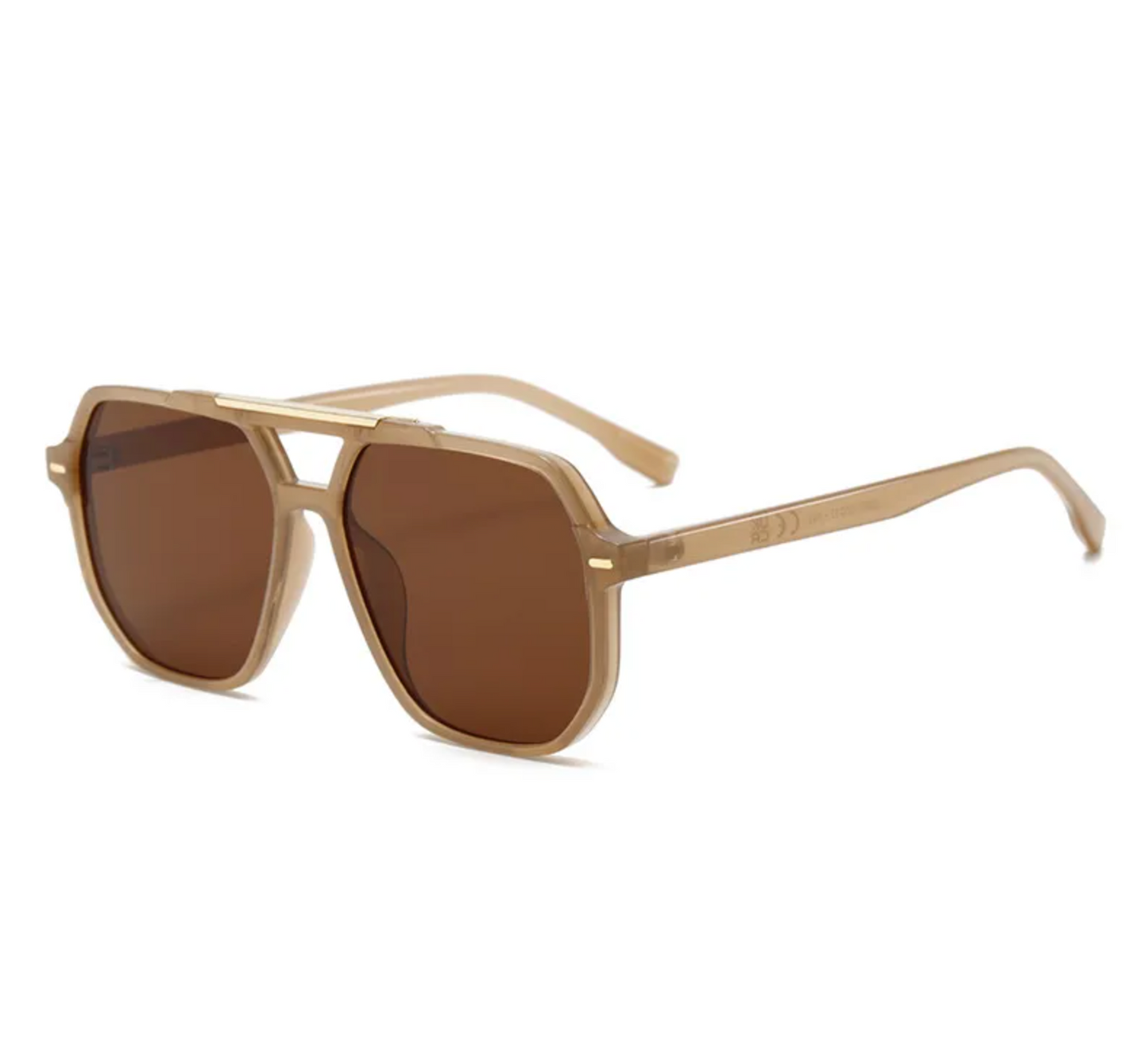 Quinn Aviator Sunglasses - Coffee Mocha