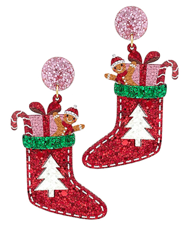 Christmas Stockings & Presents Earrings