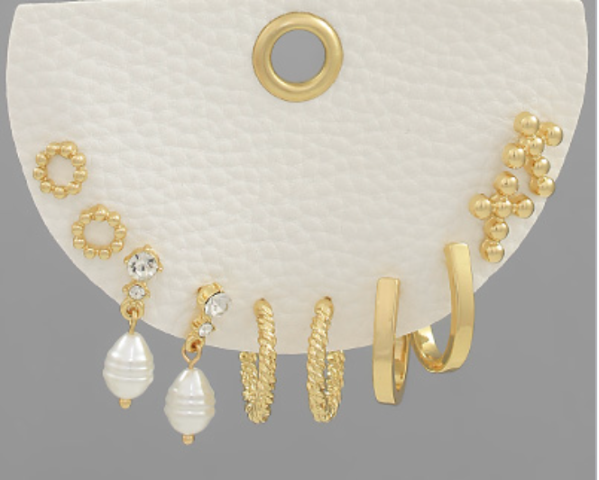 Gold & Class Earrings Set
