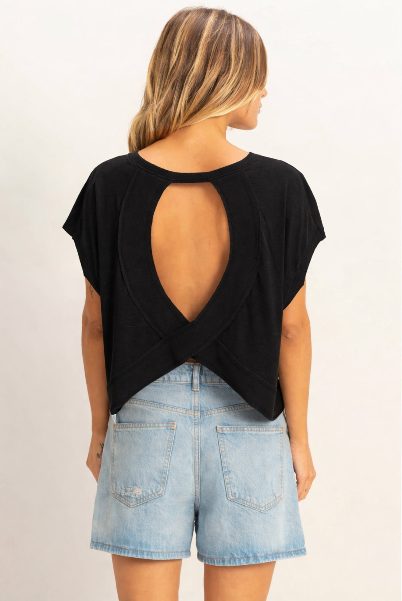 Everyday Boxy Crew Tee - Black