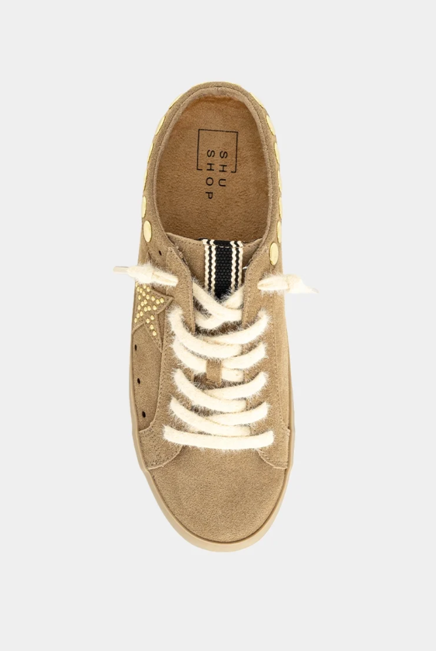 PIA Camel Suede Slip-On Sneakers | Shu Shop
