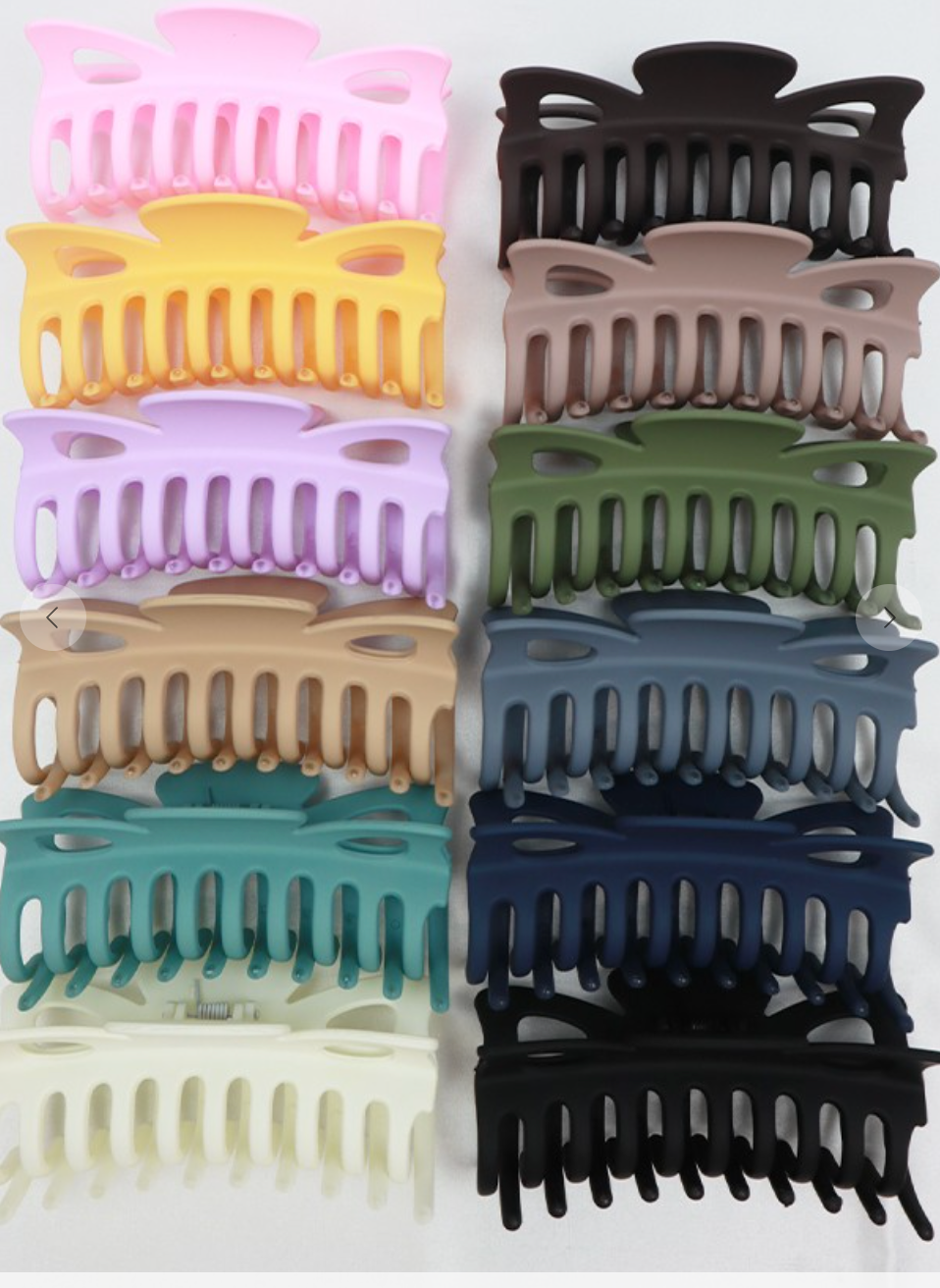 Matte Jumbo Hair Claw Clip