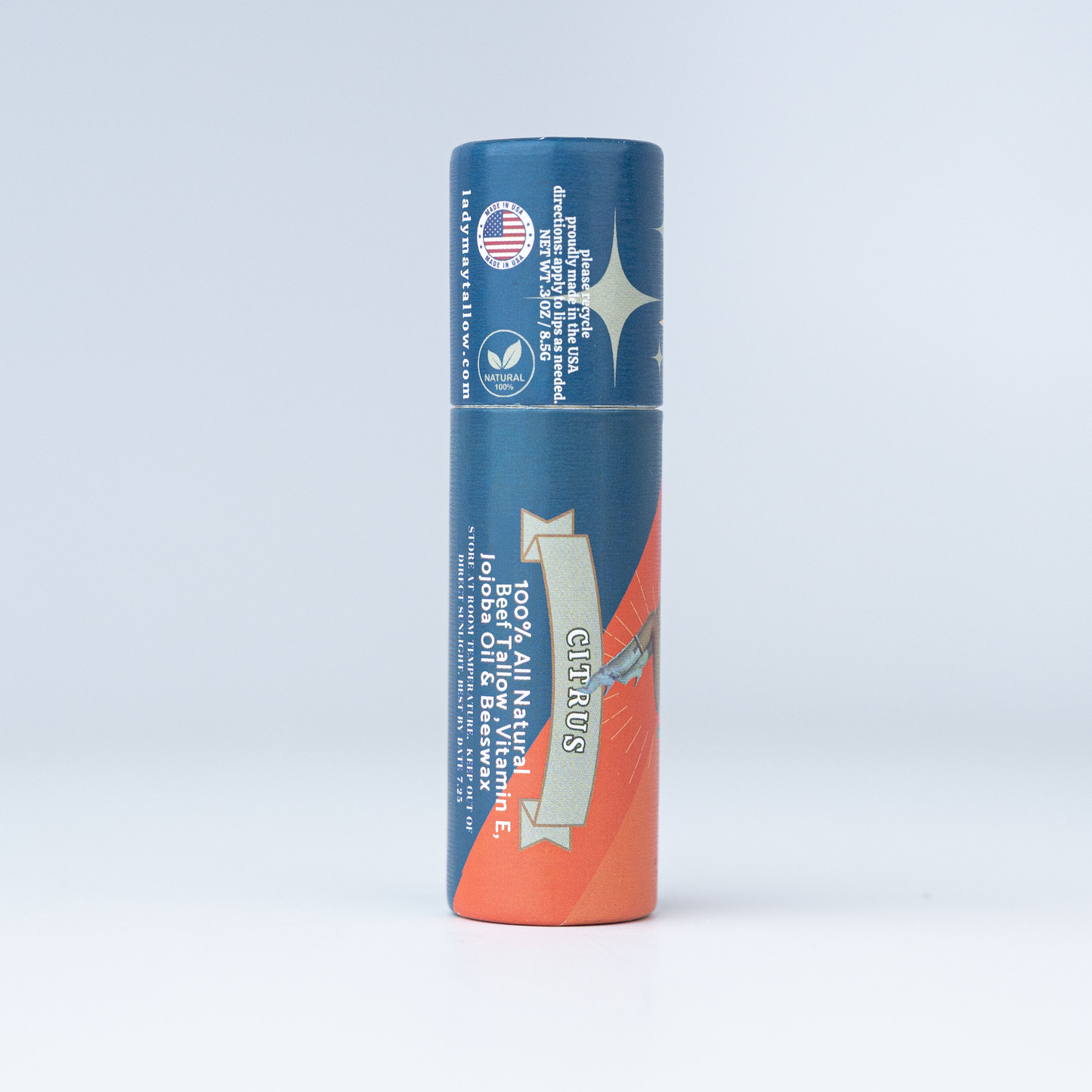 Lady May Tallow Lip Balm – Vanilla Bean