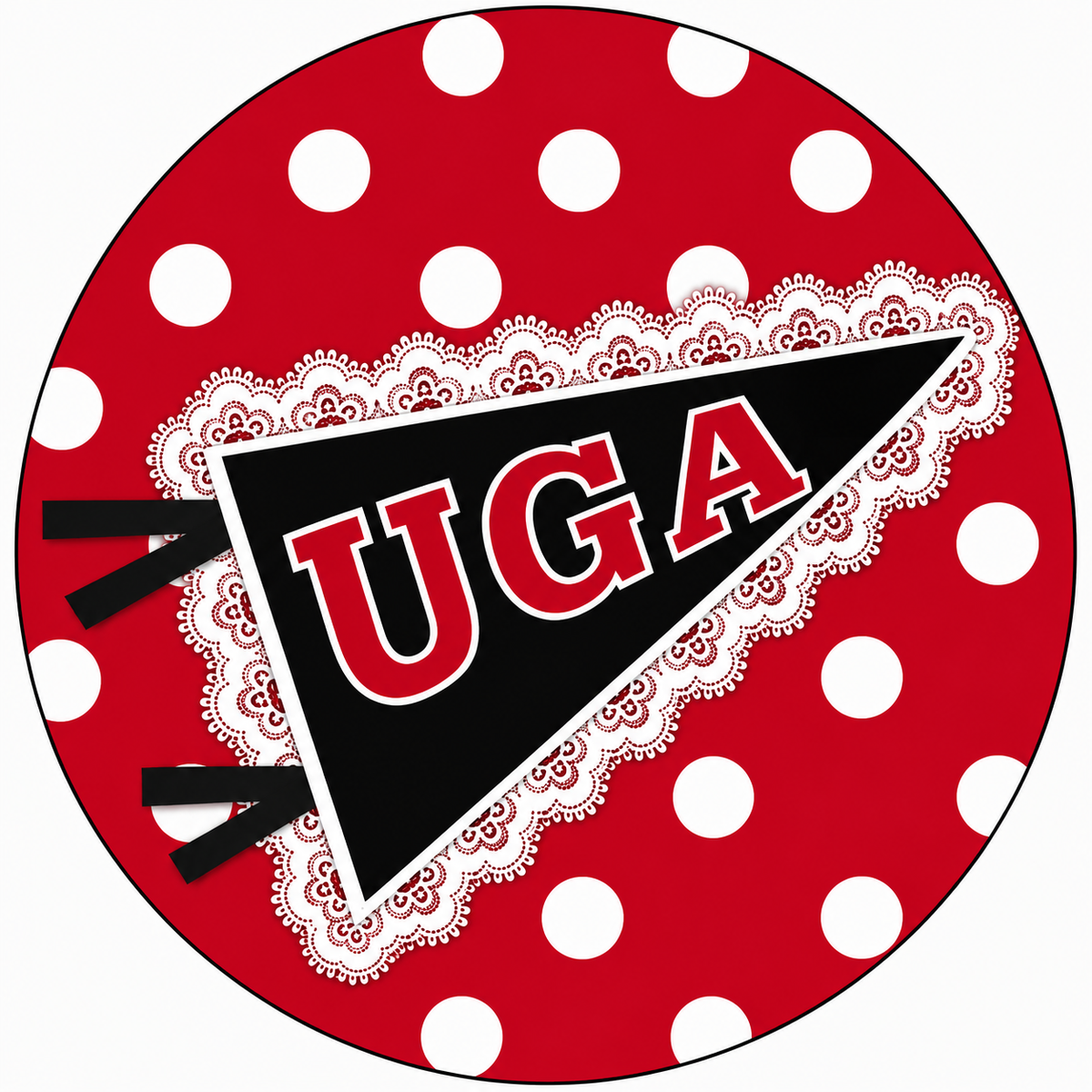 UGA - Lace Flag