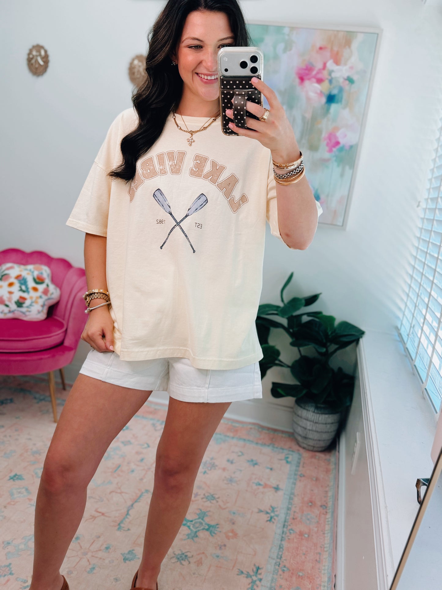 Lake Vibes Butter Yellow Tee
