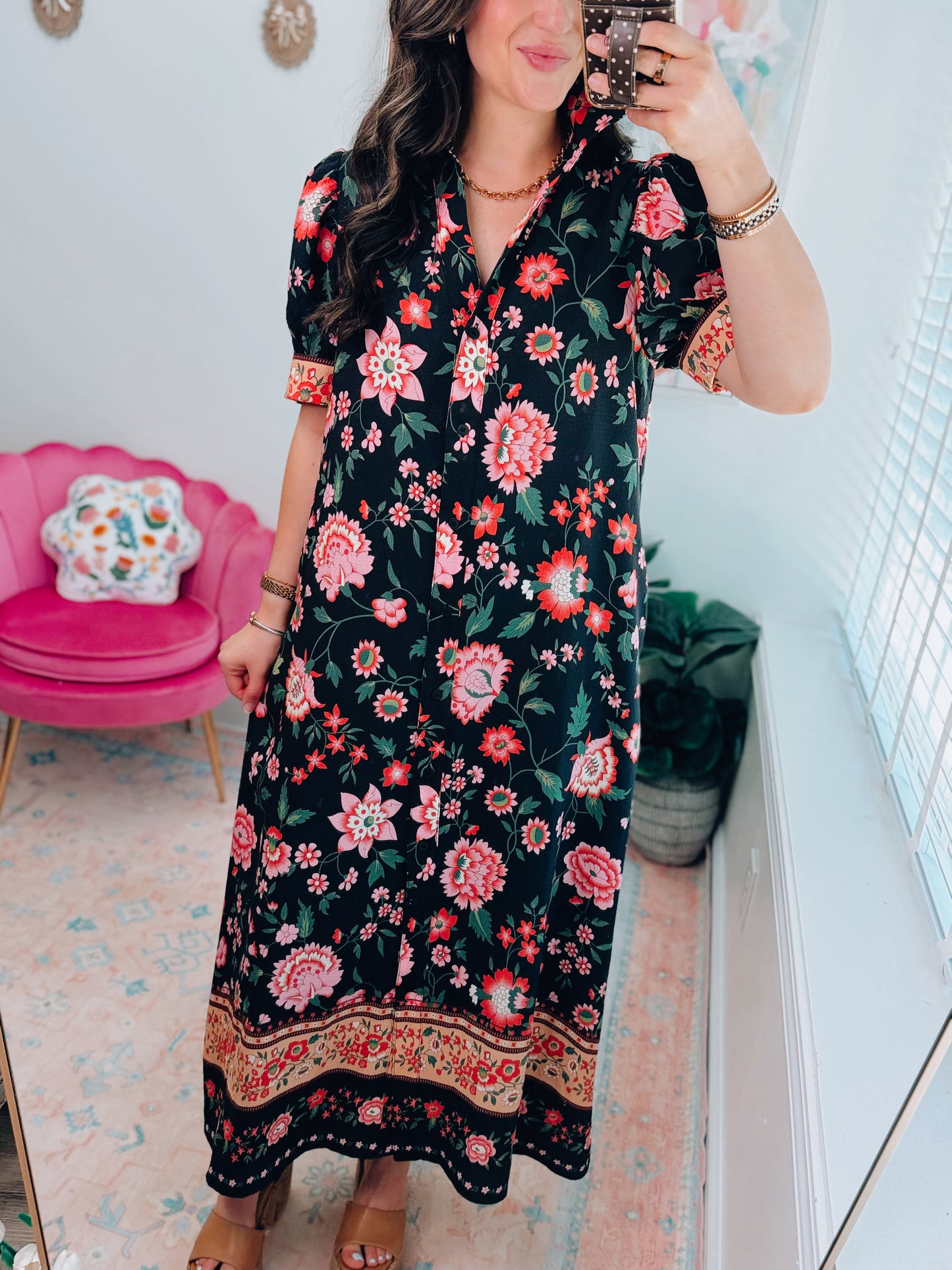 Cabana Black Mix Maxi Dress
